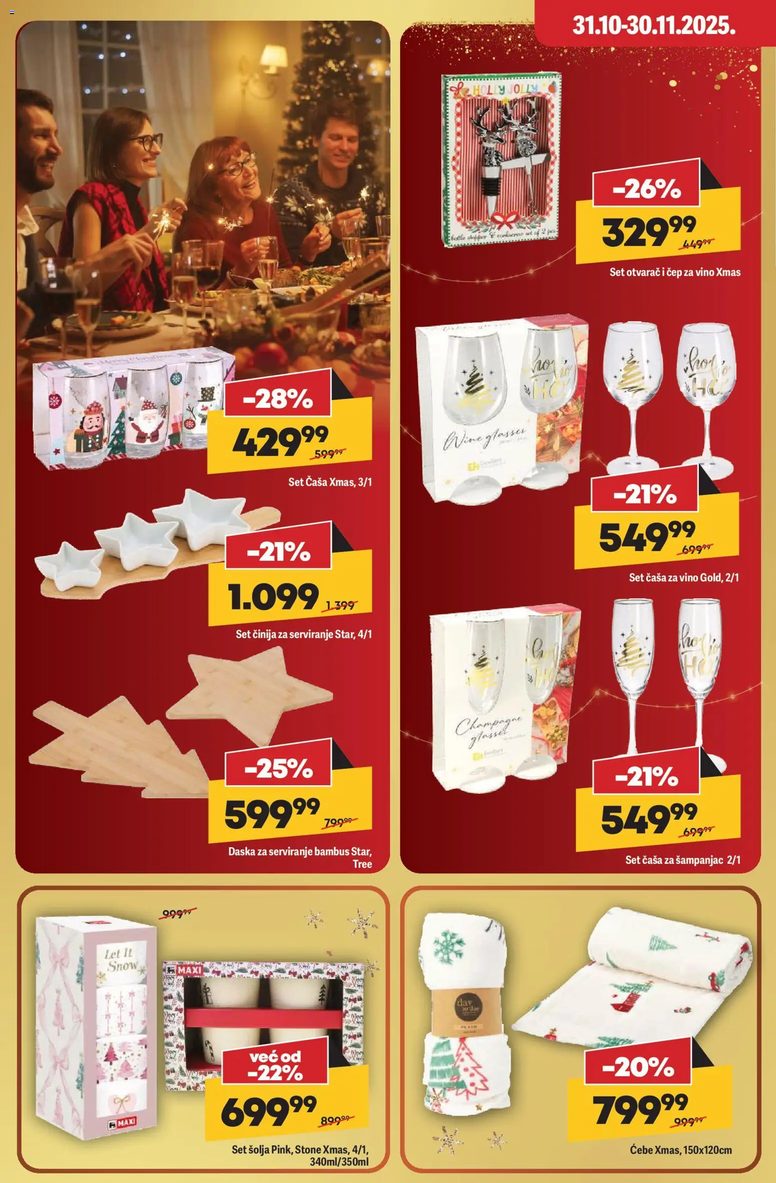 Mega Maxi katalog - važi od 30.10.2025 | Strana: 4 | Proizvode: Ćebe, Šolja, Vino