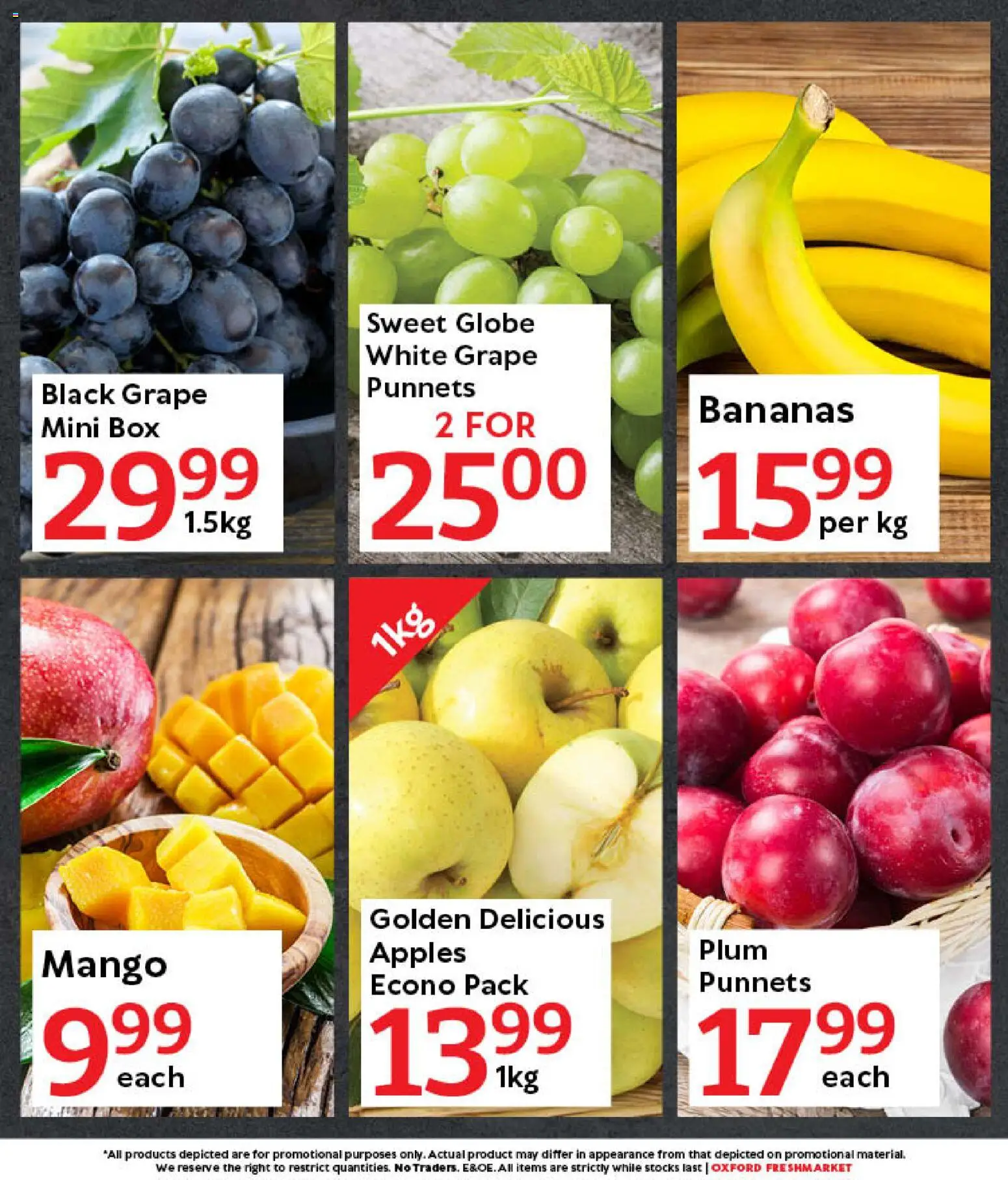New Oxford Freshmarket catalogue – valid from 21.02.2026 | Page: 7 | Products: Globe, Apples, Bananas, Mango
