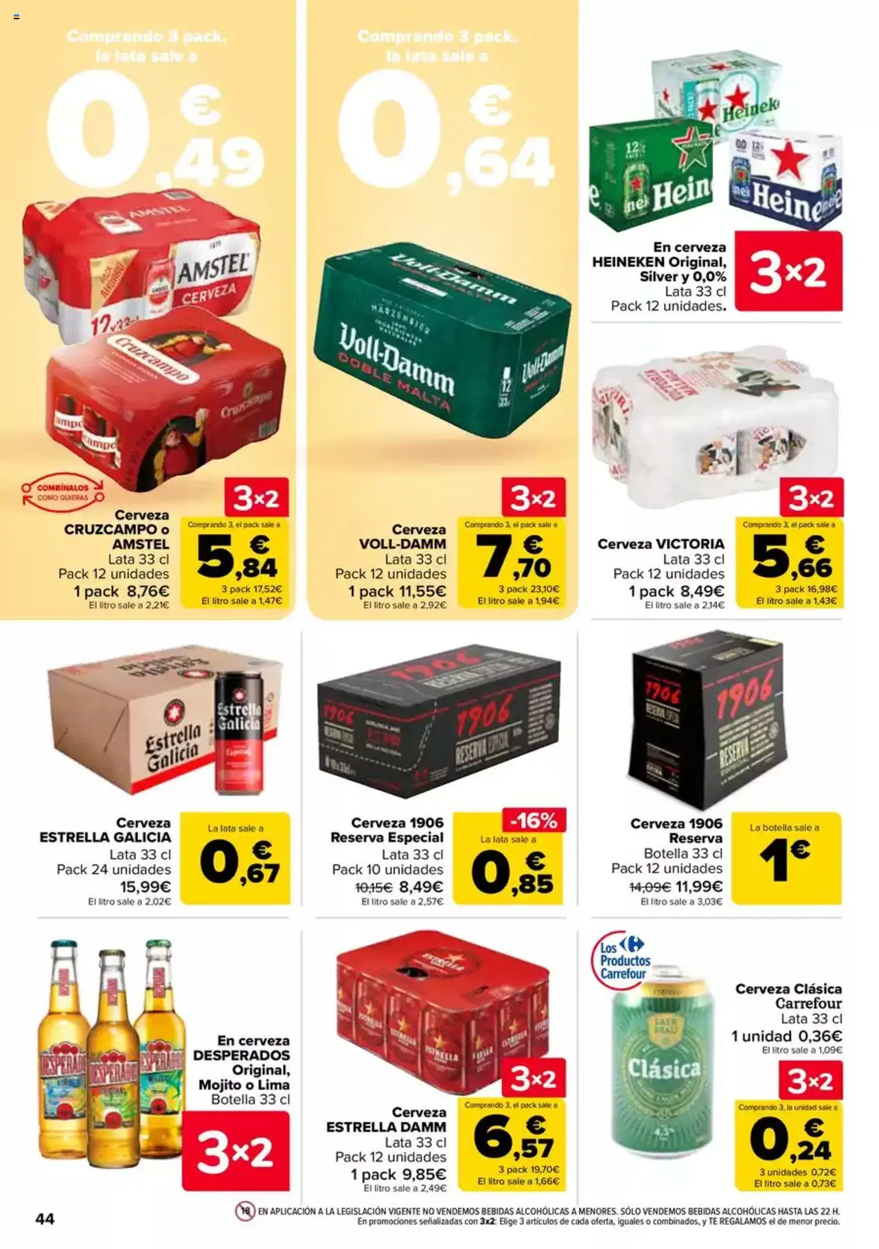 Carrefour folleto │ válido desde el 27.05.2025 | Página: 44 | Productos: Cerveza, Té, Παρμεζάνα, Σπανάκι