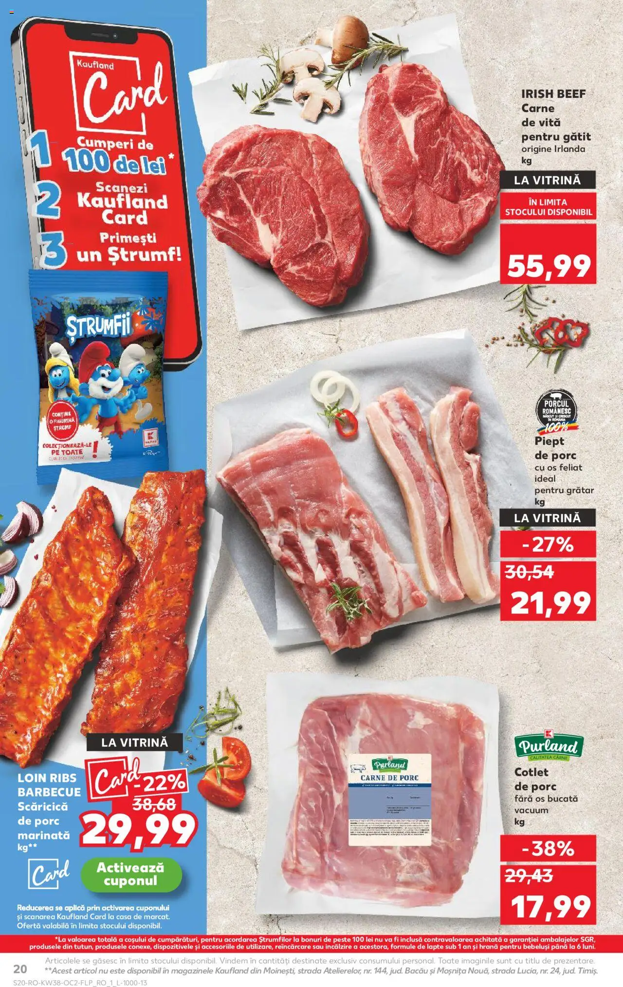 Noul catalog Kaufland – valabil de la 17.09.2025 | Pagină: 20 | Produse: Vitrină, Lapte, Carne De Porc, Pește