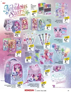 Konzum katalog | vrijedi od 27.08.2025 | Stranica: 35 | Proizvodi: Čaše, Notebook, Drvene bojice, Flomasteri