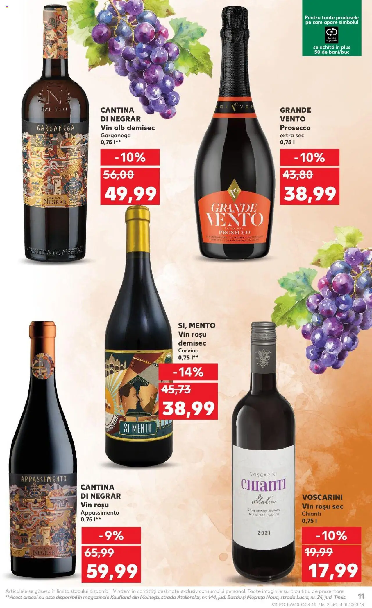 Noul catalog Kaufland – valabil de la 01.10.2025 | Pagină: 11 | Produse: Prosecco, Vin