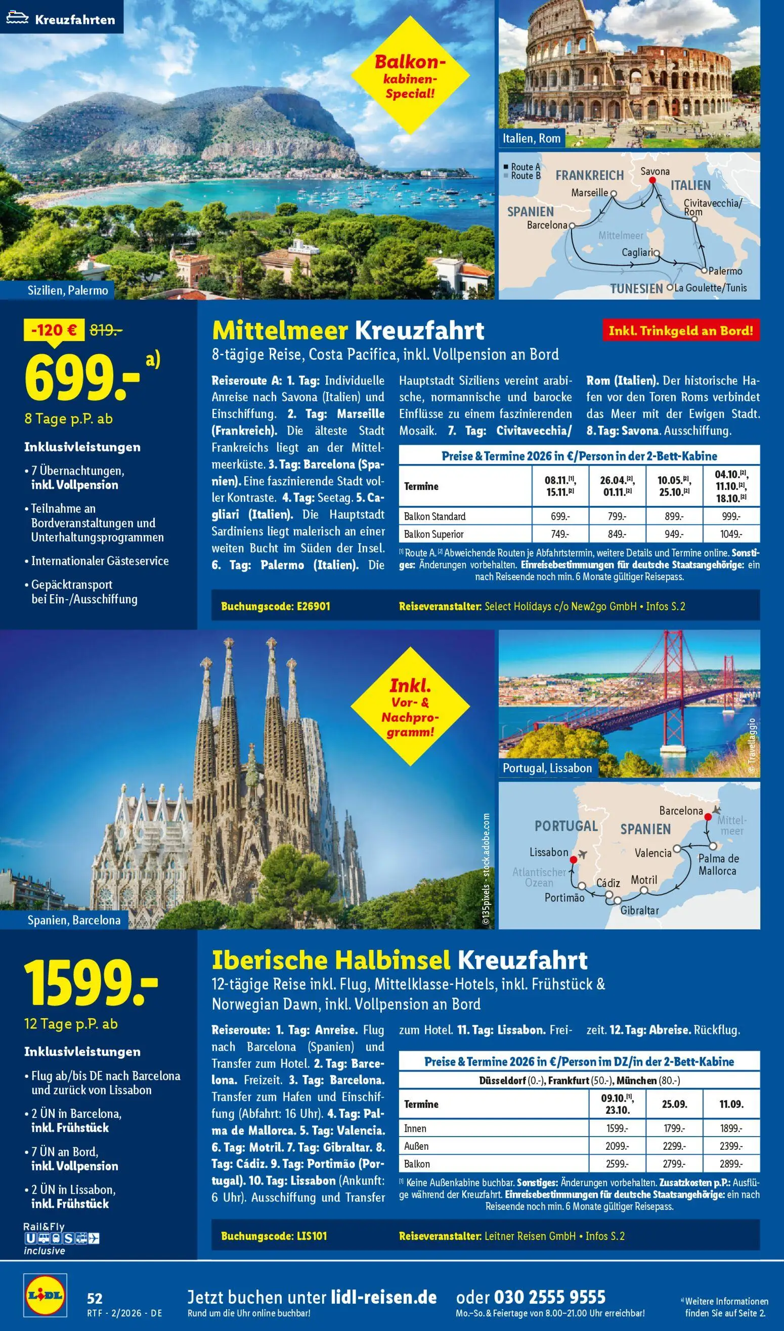 Lidl Reisen Prospekt 	 – gültig ab 14.02.2026 | Seite: 52 | Produkte: Uhr