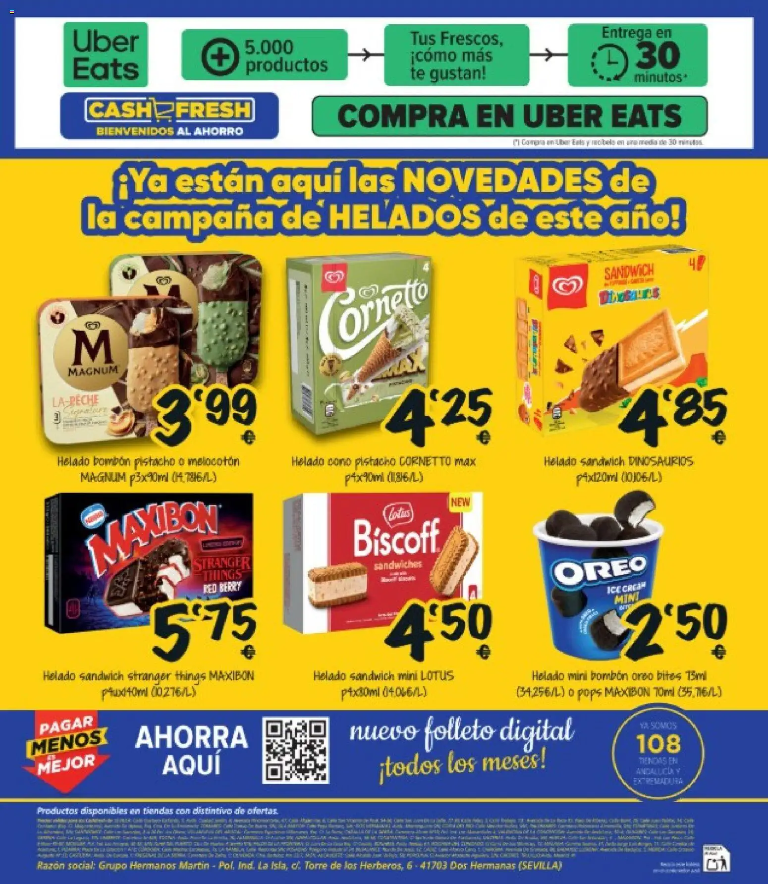 Cash Fresh folleto │ válido desde el 20.03.2026 | Página: 16 | Productos: Helado bombón, Té, Helado