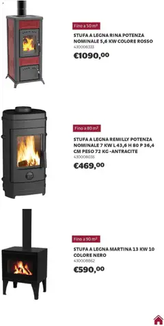 Anteprima del volantino Brico Center Riscaldamento catalogo valido a partire dal 01.10.2025 | Pagina: 35 | Prodotti: Stufa a legna, Stufa
