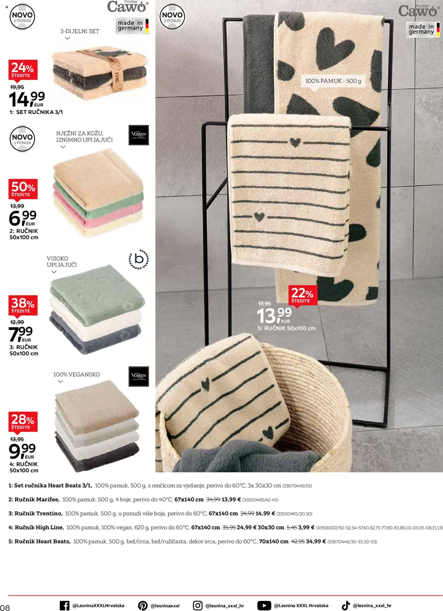 Lesnina katalog | vrijedi od 01.04.2026 | Stranica: 8 | Proizvodi: Ručnik