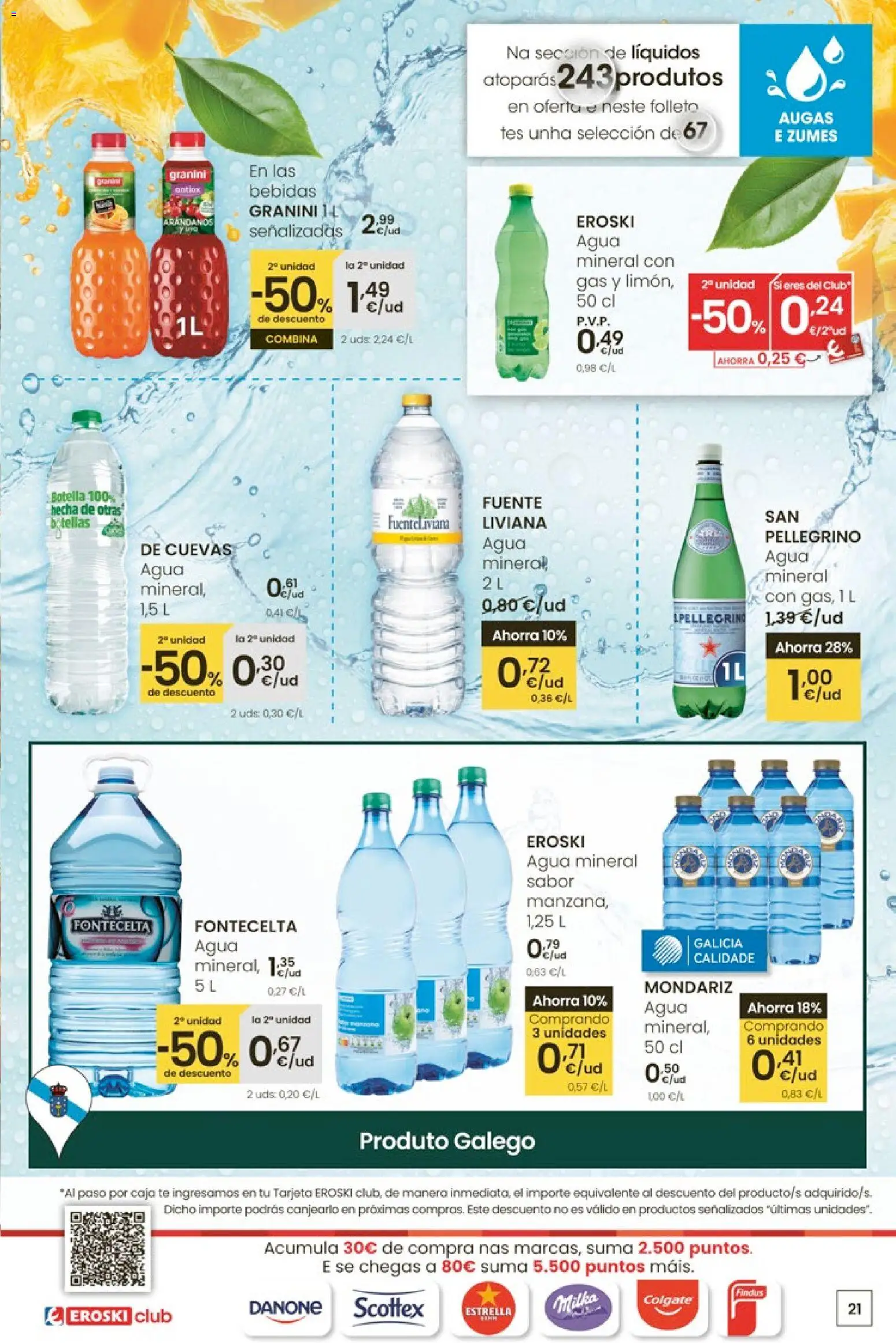 Eroski - Adiántate ao Nadal │ válido desde el 13.11.2025 | Página: 21 | Productos: Té, Agua mineral, Caja