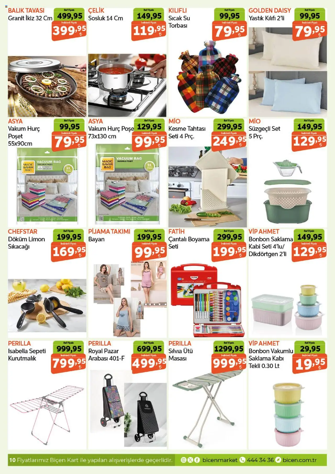 Biçen Market Katalog - 08.10.2025 tarihinden itibaren geçerlidir | Sayfa: 10 | Ürünler: Kurutmalık, Balık, Pijama, Ütü