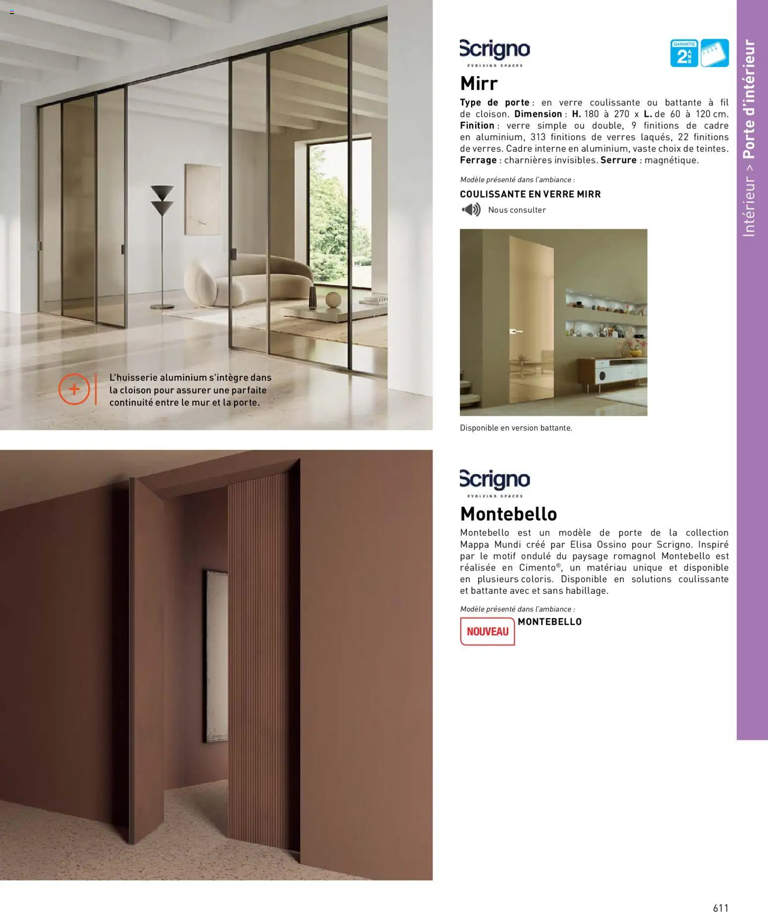 {H1} | Page: 611 | Produits: Porte, Cadre