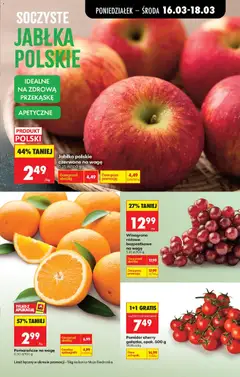 Pogląd oferty "Winogrono różowe bezpestkowe na wagę, Winogrono różowe bezpestkowe na wagę 1,30 zł/100 g" - ważna od 16.03.2026 | Strona: 27