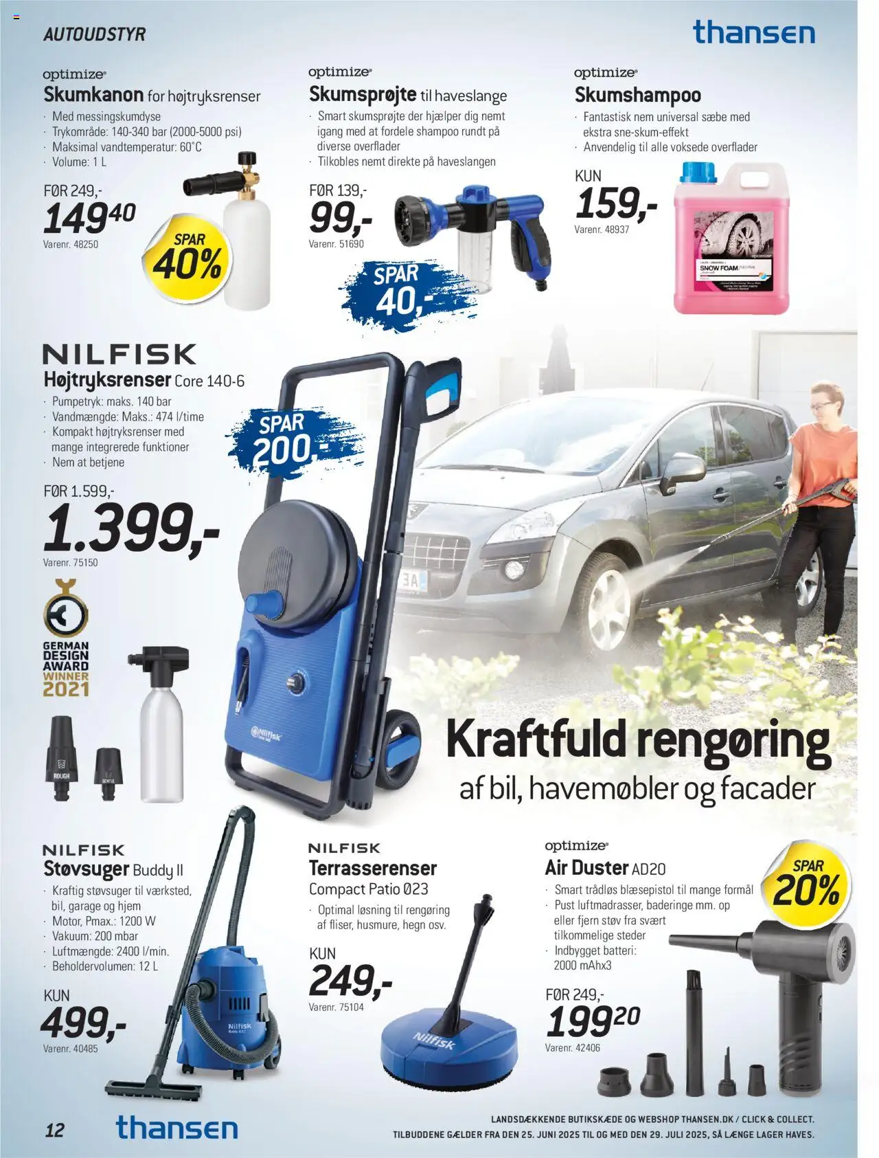 Thansen Tilbudsavis gyldig fra 25.06.2025 | Side: 12 | Produkter: Shampoo, Sæbe, Havemøbler, Batteri