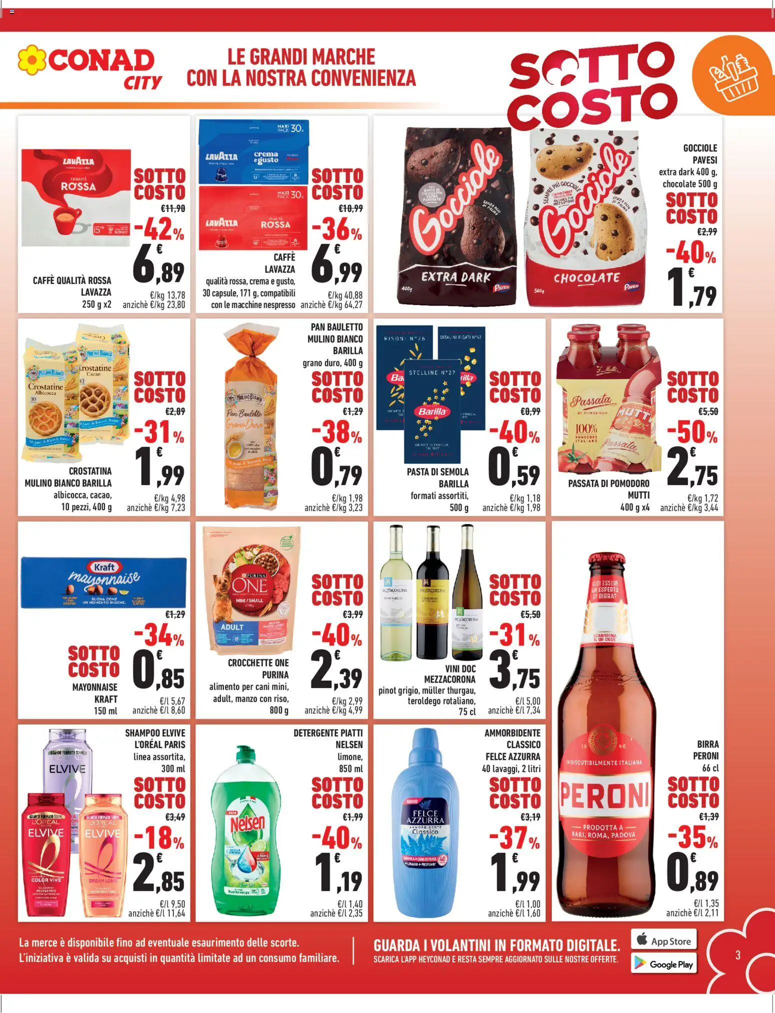 Volantino Conad del 13.02.2026 | Pagina: 3 | Prodotti: Shampoo, Crema, Crocchette, Mutti