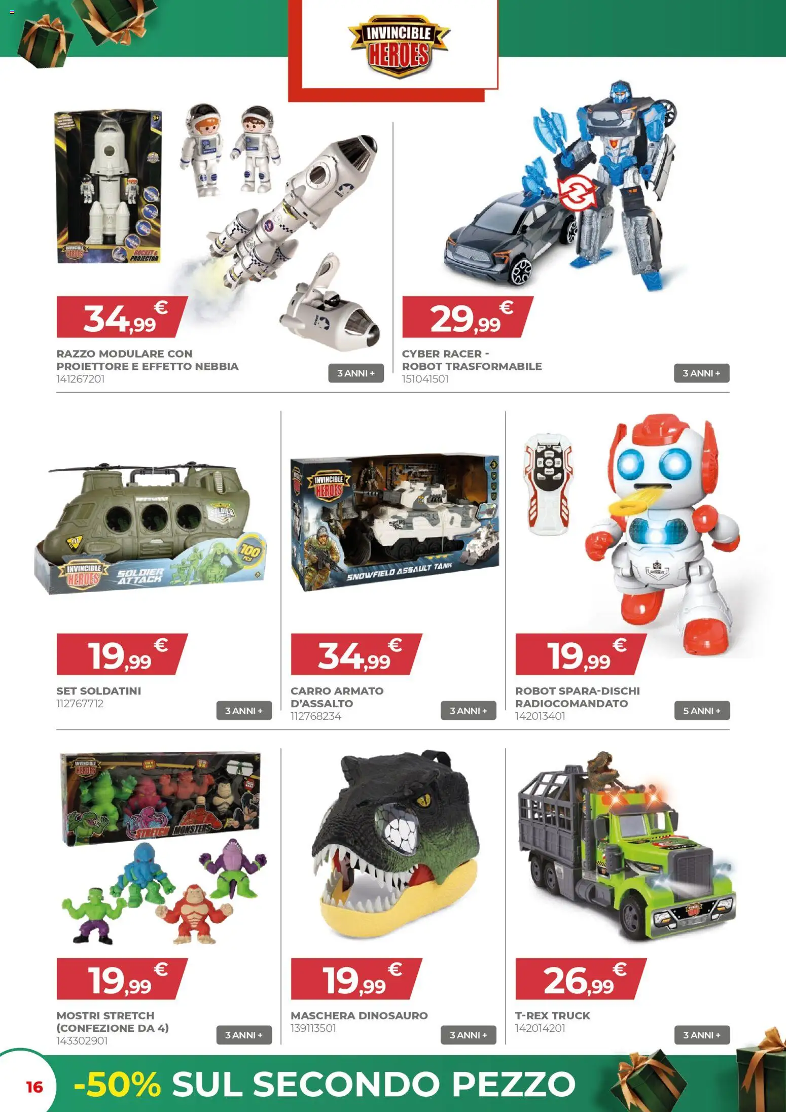 Volantino Toys Center del 02.12.2025 | Pagina: 16 | Prodotti: Maschera, Robot