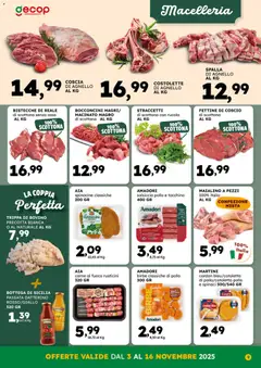Anteprima del volantino Volantino GECOP	 valido a partire dal 03.11.2025 | Pagina: 9 | Prodotti: Bovino, Spinaci, Agnello, Macinato