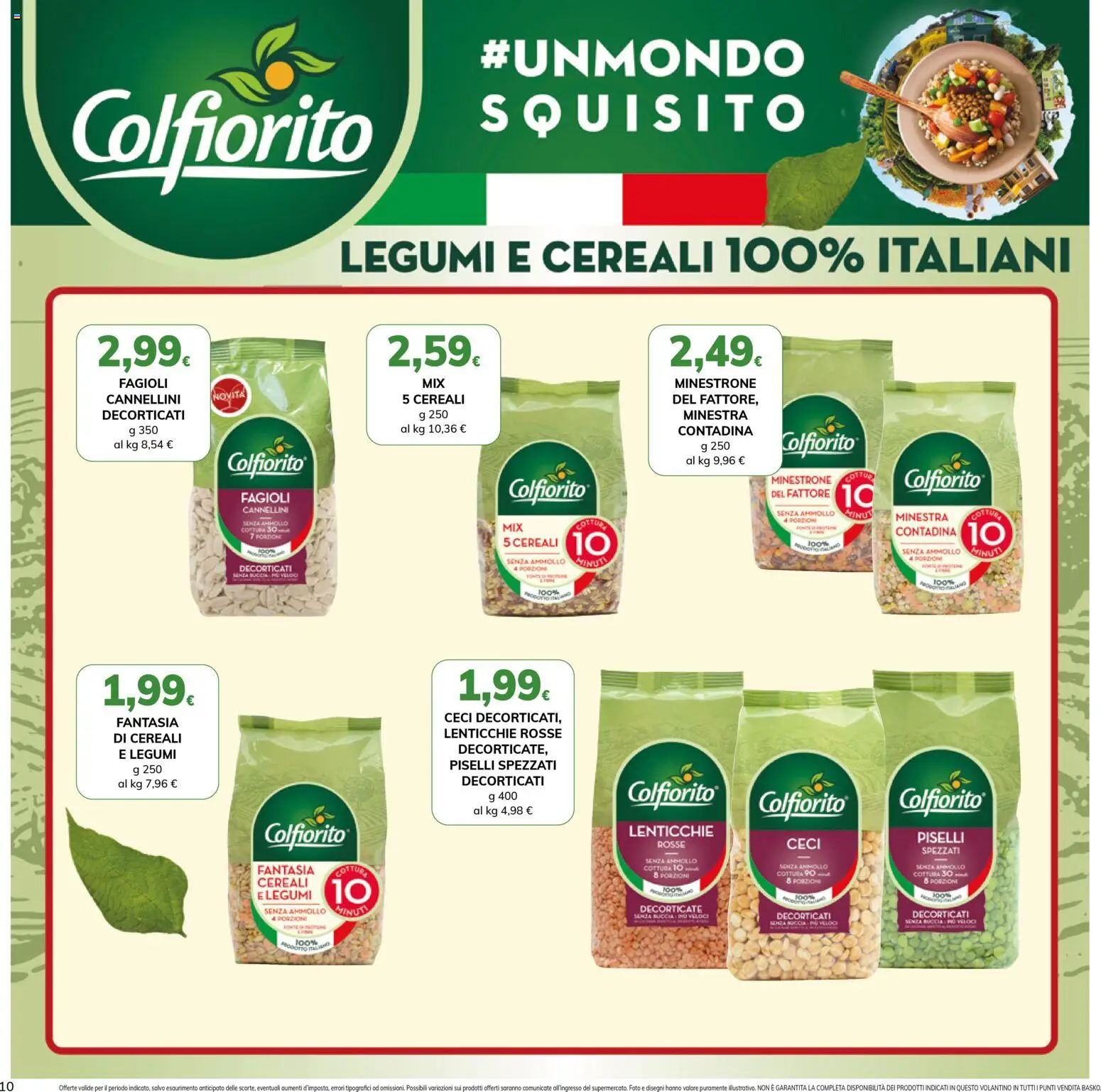 Volantino Basko del 07.04.2026 | Pagina: 10 | Prodotti: Legumi, Cereali, Lenticchie, Piselli