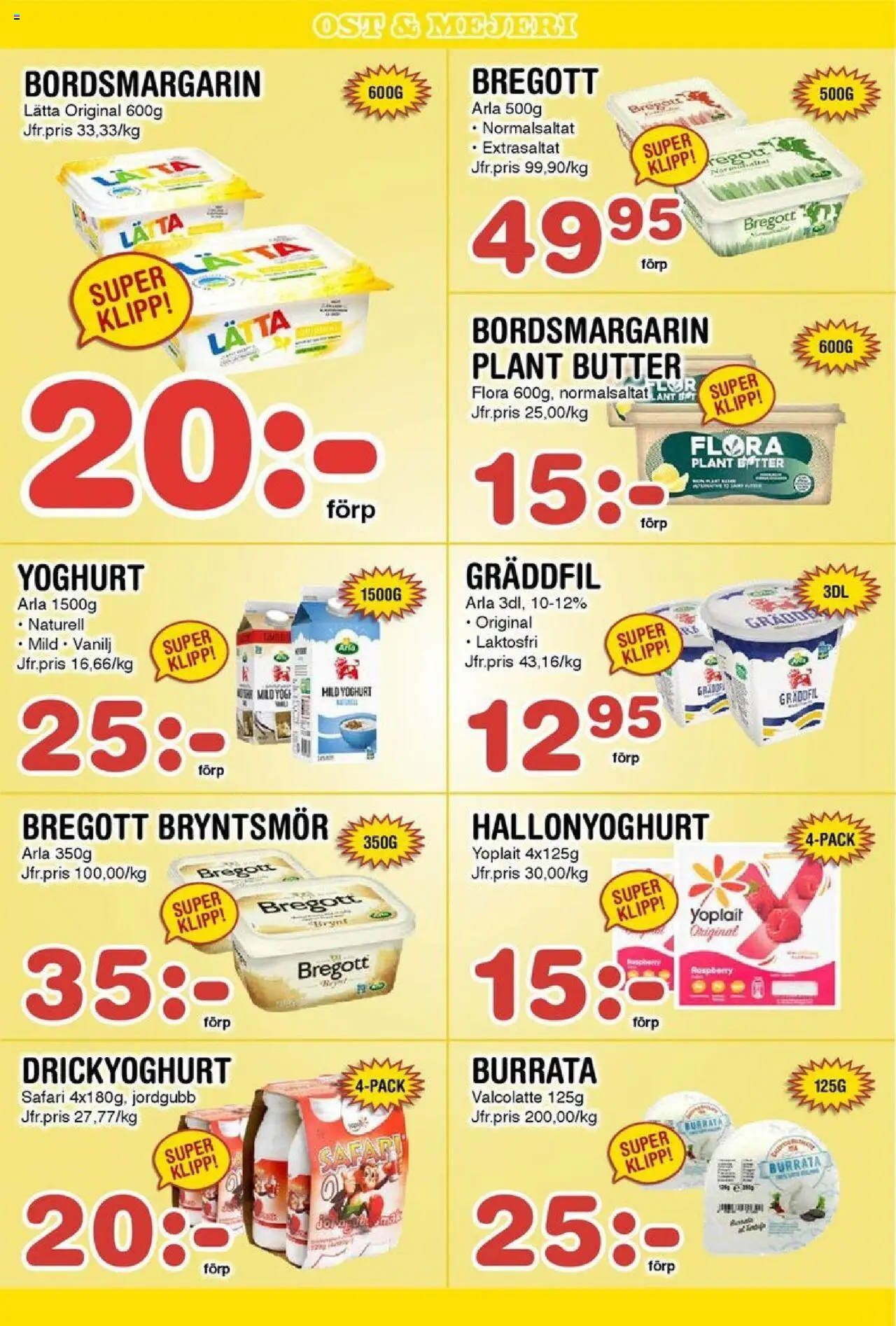 Nya Pulsen reklamblad aktuell från 29.09.2025 | Sida: 7 | Produkter: Bregott, Yoghurt, Gräddfil, Grädde