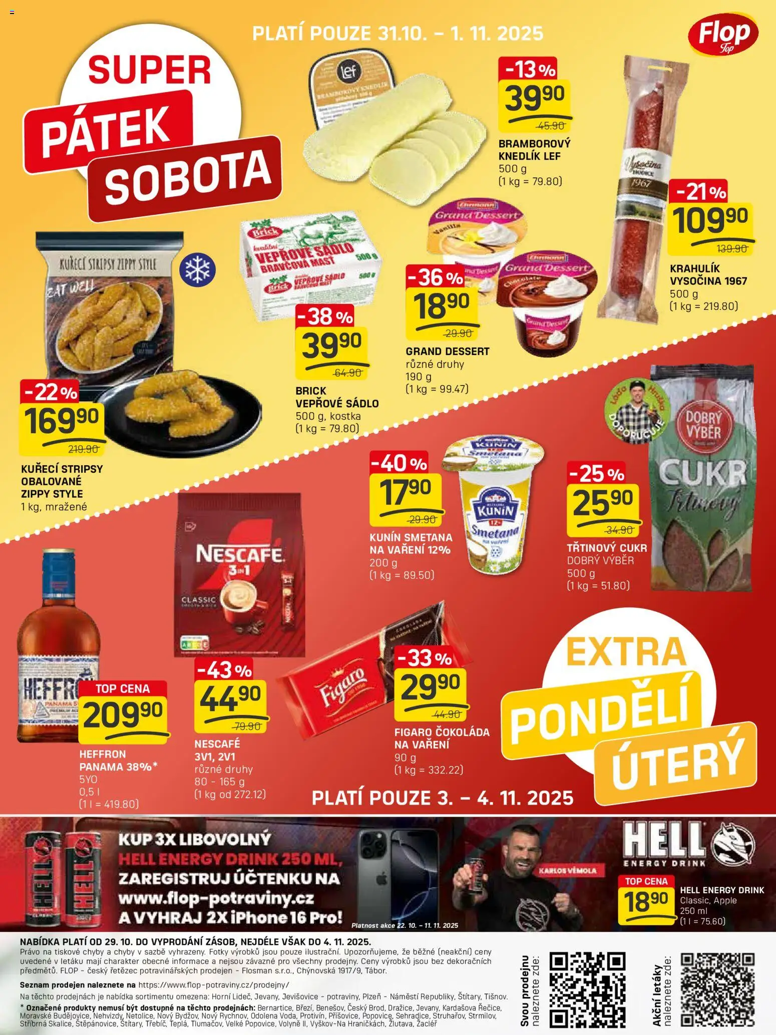 Flop leták - FlopTop od 29.10.2025 | Strana: 12 | Produkty: Heffron, Smetana, Vysočina, Kuřecí stripsy