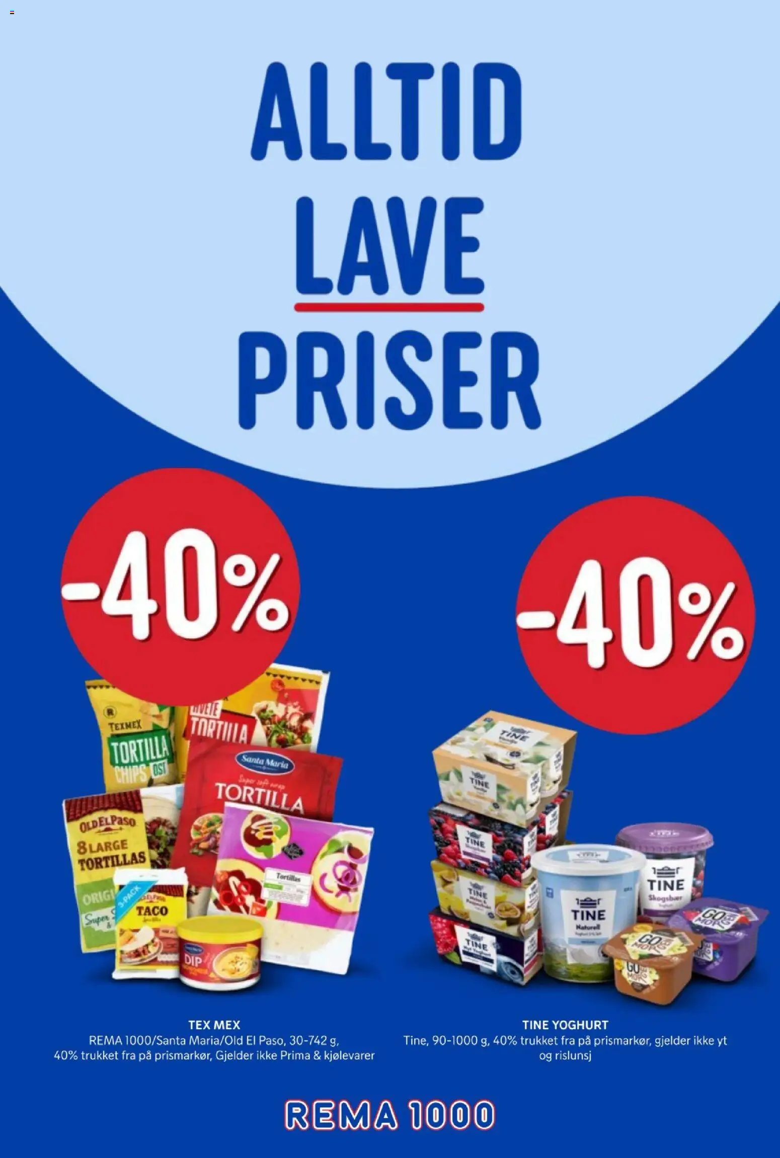 {H1} | Side: 1 | Produkter: Ost, Yoghurt, Rödvinsvinäger, Taco