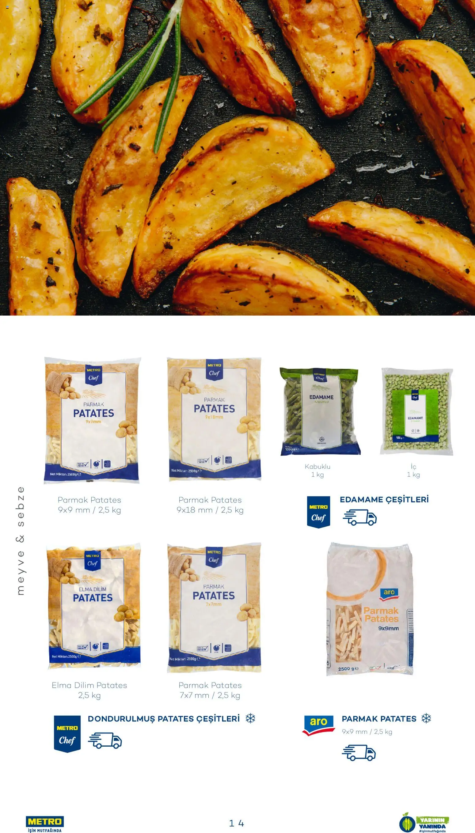 Metro - Sürdürülebilir Ürünler Kataloğu - 28.07.2025 tarihinden itibaren geçerlidir | Sayfa: 14 | Ürünler: Elma, Patates, Sebze, Meyve