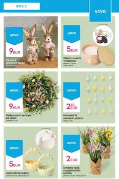 Pepco katalog akcije – veljaven od 05.03.2026 | Stran: 9 | Izdelki: Umetne rože, Košara, Sveča, Vrata