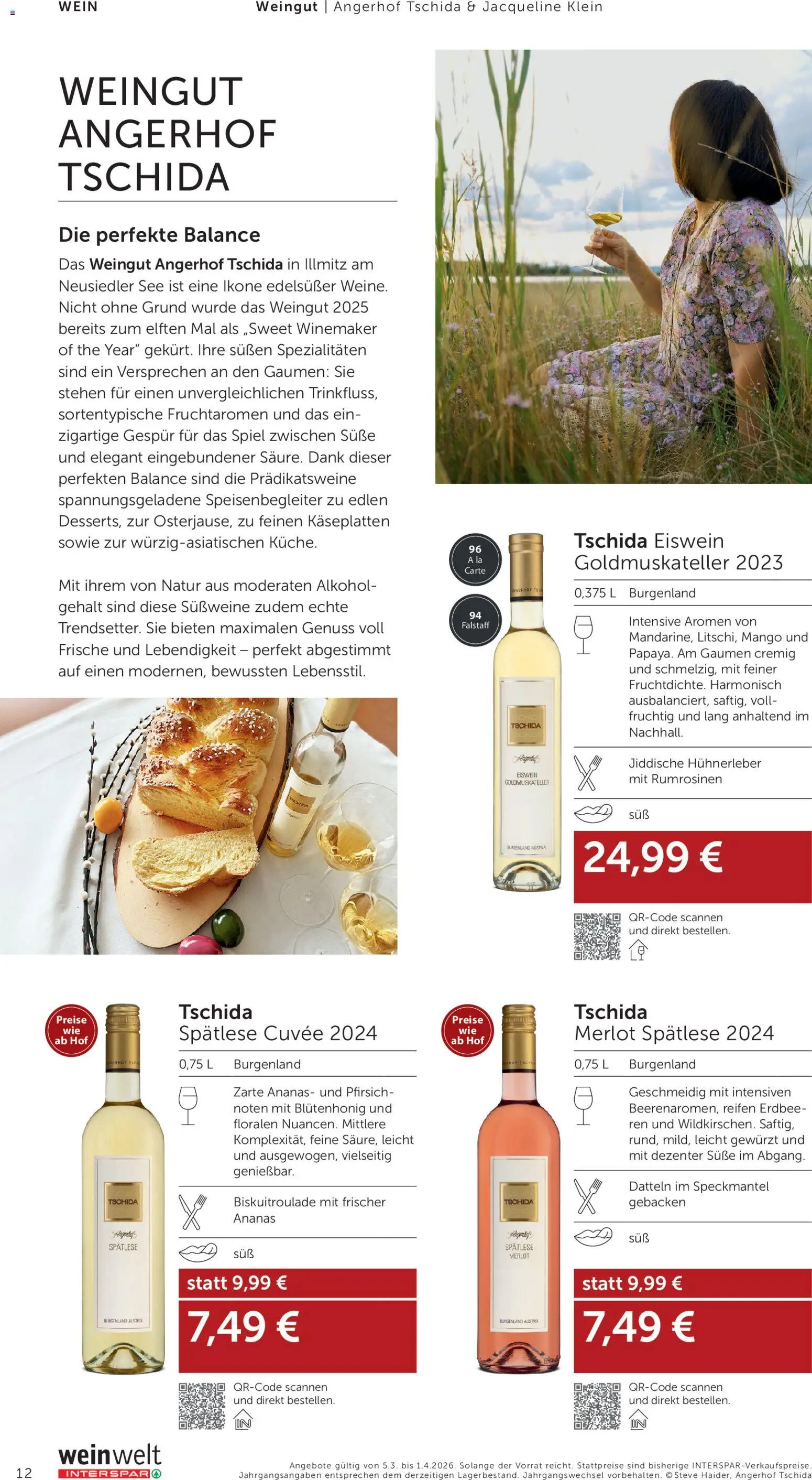 Interspar Wein Welt gültig ab 05.03.2026 | Seite: 12 | Produkte: Pfirsich, Spiel, Wein, Ananas