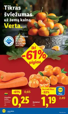 LIDL leidinys galioja nuo 26.12.2025 | Puslapis: 4 | Prekių: Mandarinai, Morkos