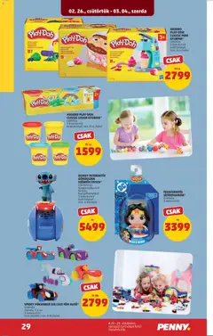 PENNY Akciós újság - amely érvényes a következő dátumtól: 26.02.2026 | Oldal: 33 | Termékek: Gördeszka, Gyurma