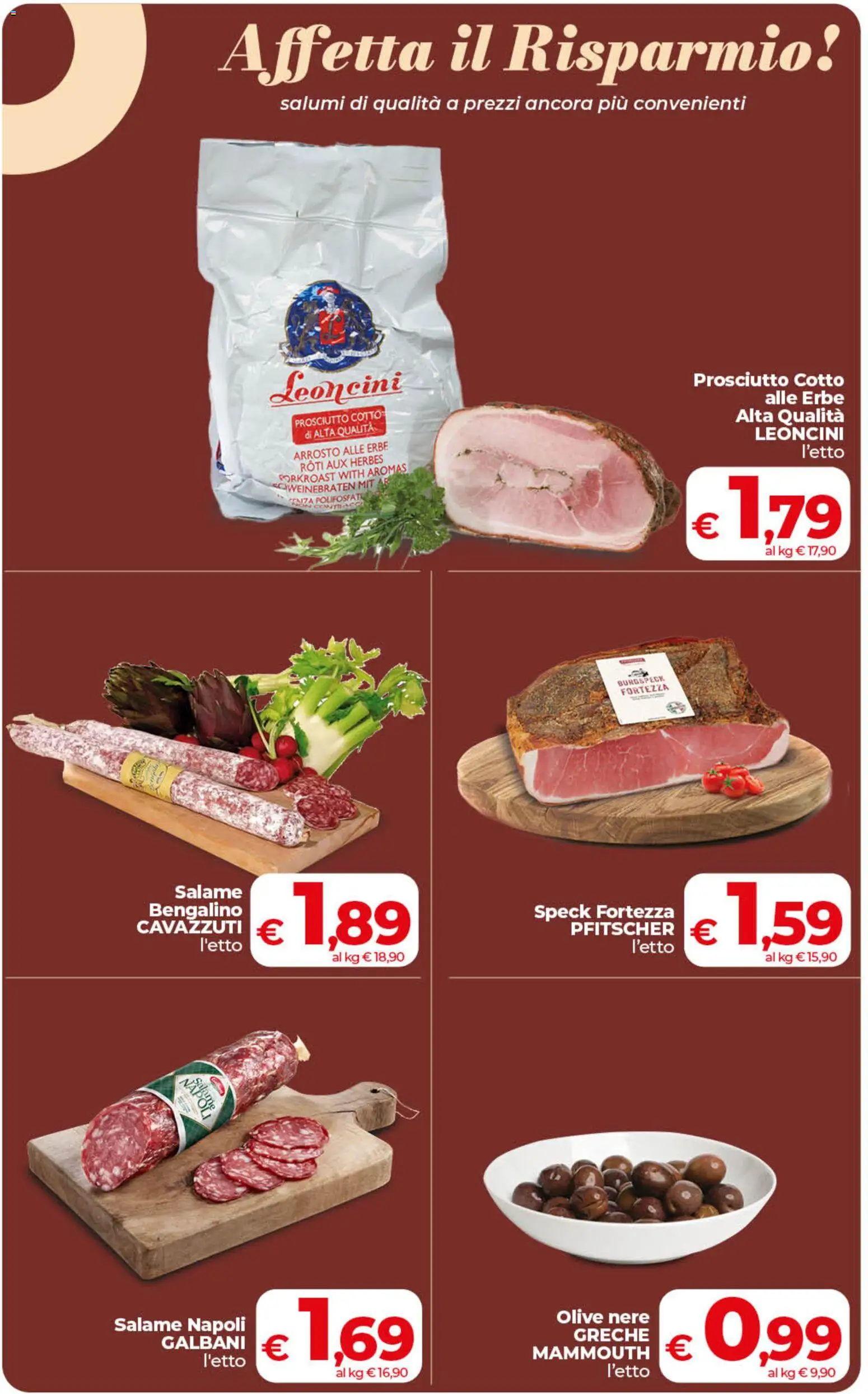 Volantino COOP del 07.04.2026 | Pagina: 13 | Prodotti: Arrosto, Prosciutto Cotto, Salame, Prosciutto