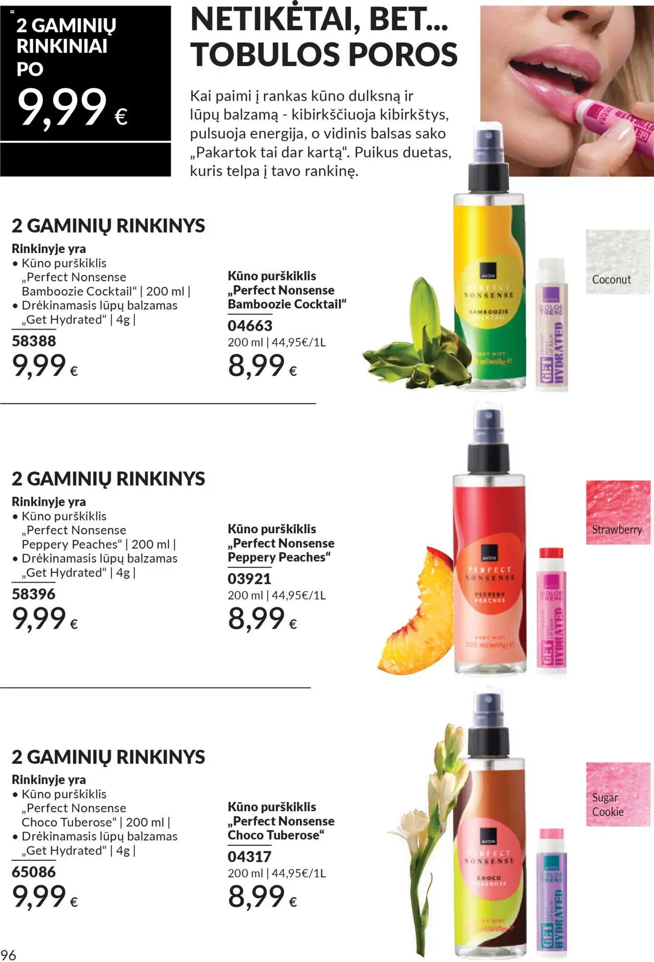 AVON akcijos nuo 01.10.2025 | Puslapis: 96 | Prekių: Balzamas, Kūno dulksna