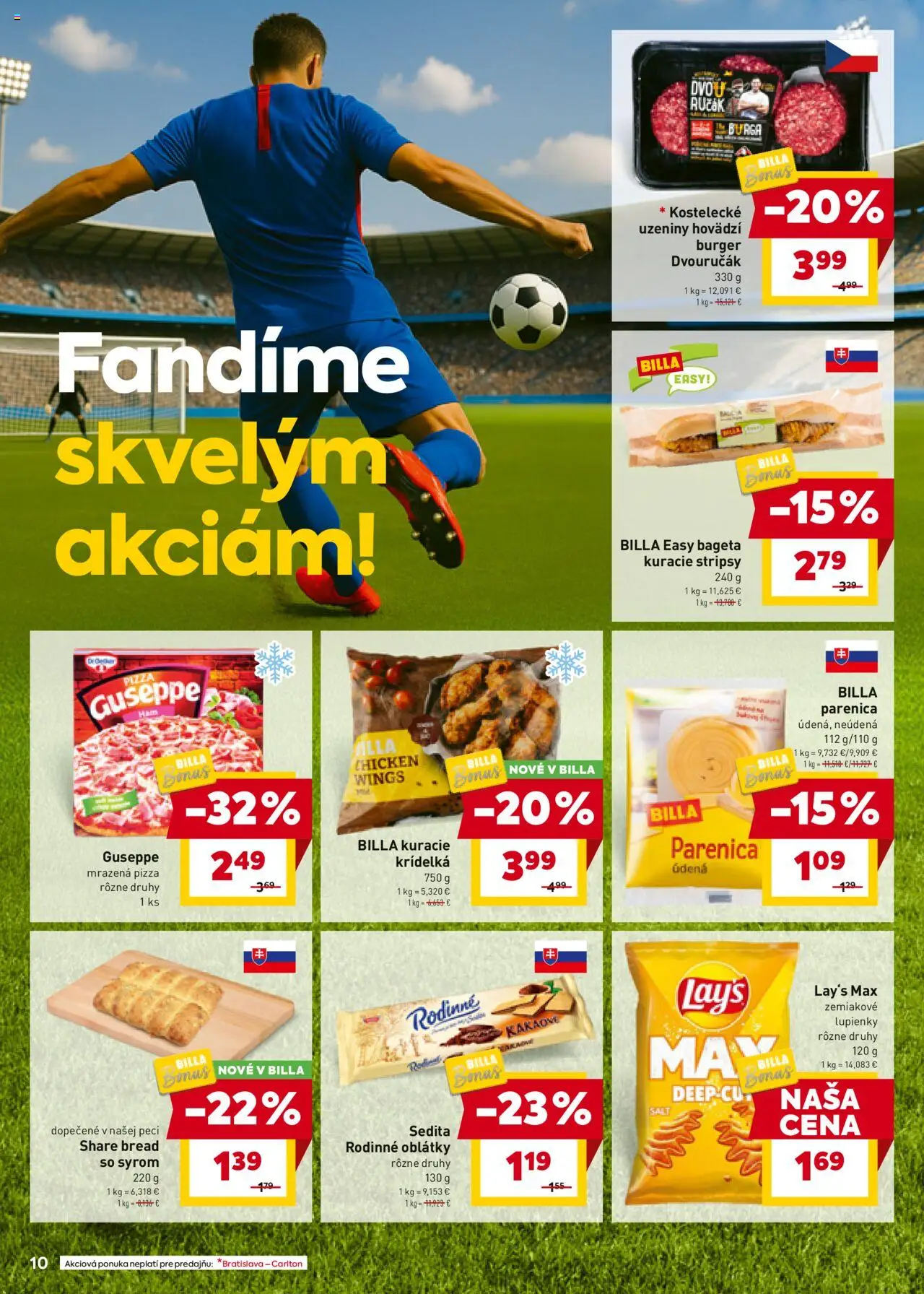 Billa leták │ platný od 18.06.2025 | Strana: 10 | Produkty: Pizza