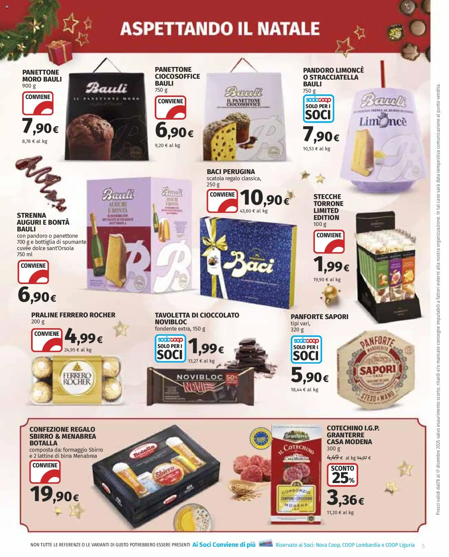 Volantino COOP del 08.12.2025 | Pagina: 5 | Prodotti: Cioccolato, Spumante, Bottiglia, Stracciatella
