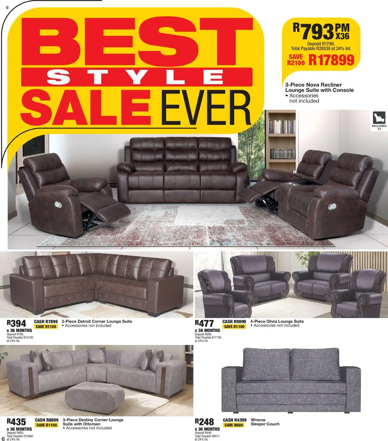 New OK Furniture catalogue – valid from 25.09.2025 | Page: 6 | Products: Couch, Lounge suite, Ottoman
