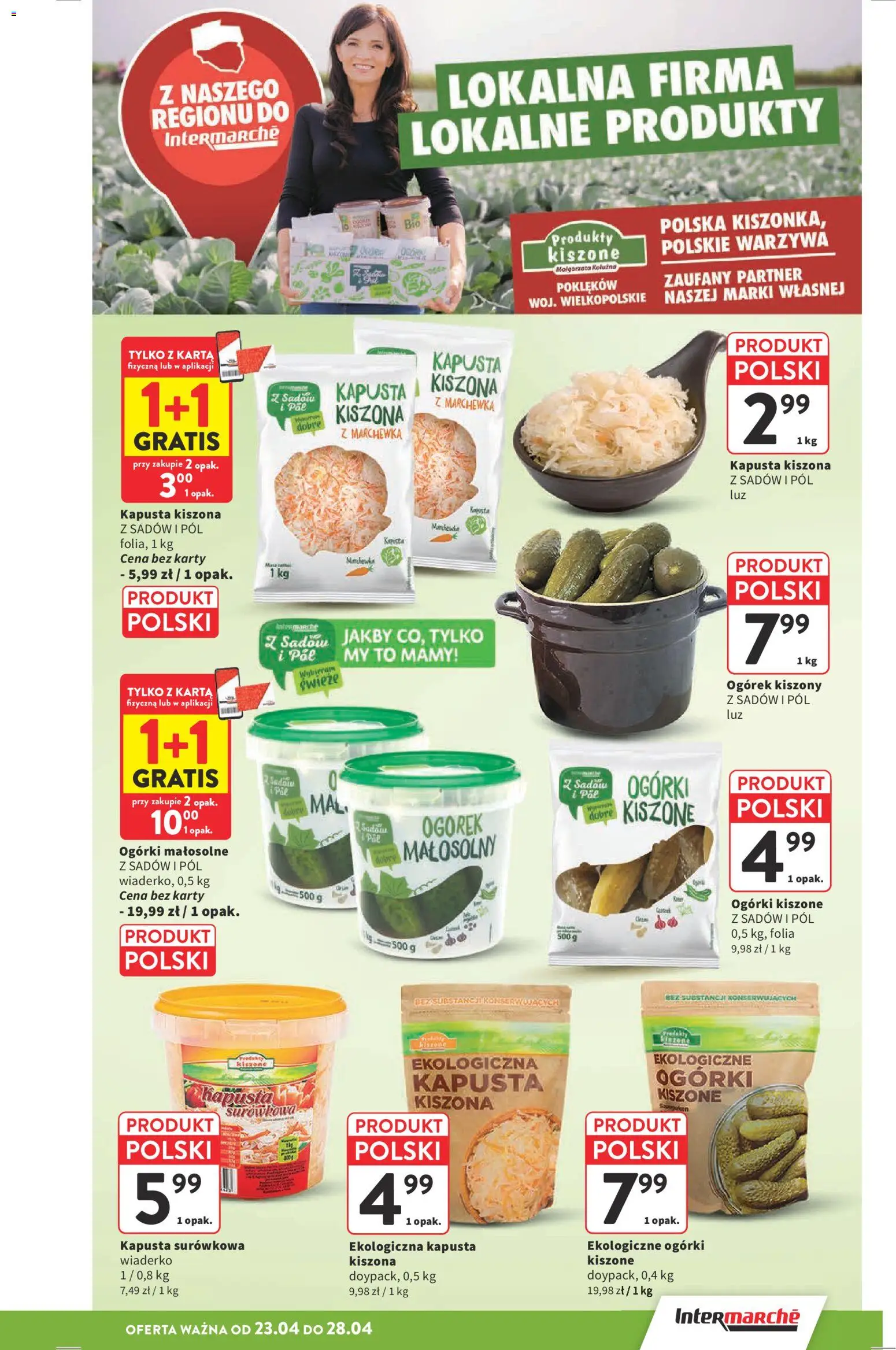 Intermarche gazetka od 23.04.2026 | Strona: 23 | Produkty: Kapusta, Kapusta kiszona, Marchewka, Warzywa