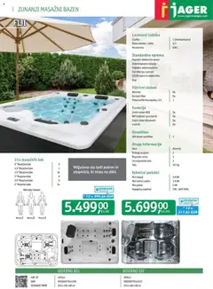 Jager katalog akcije – veljaven od 18.11.2024 | Stran: 44 | Izdelki: Bazen, Teza, Masažni bazen, Podloga