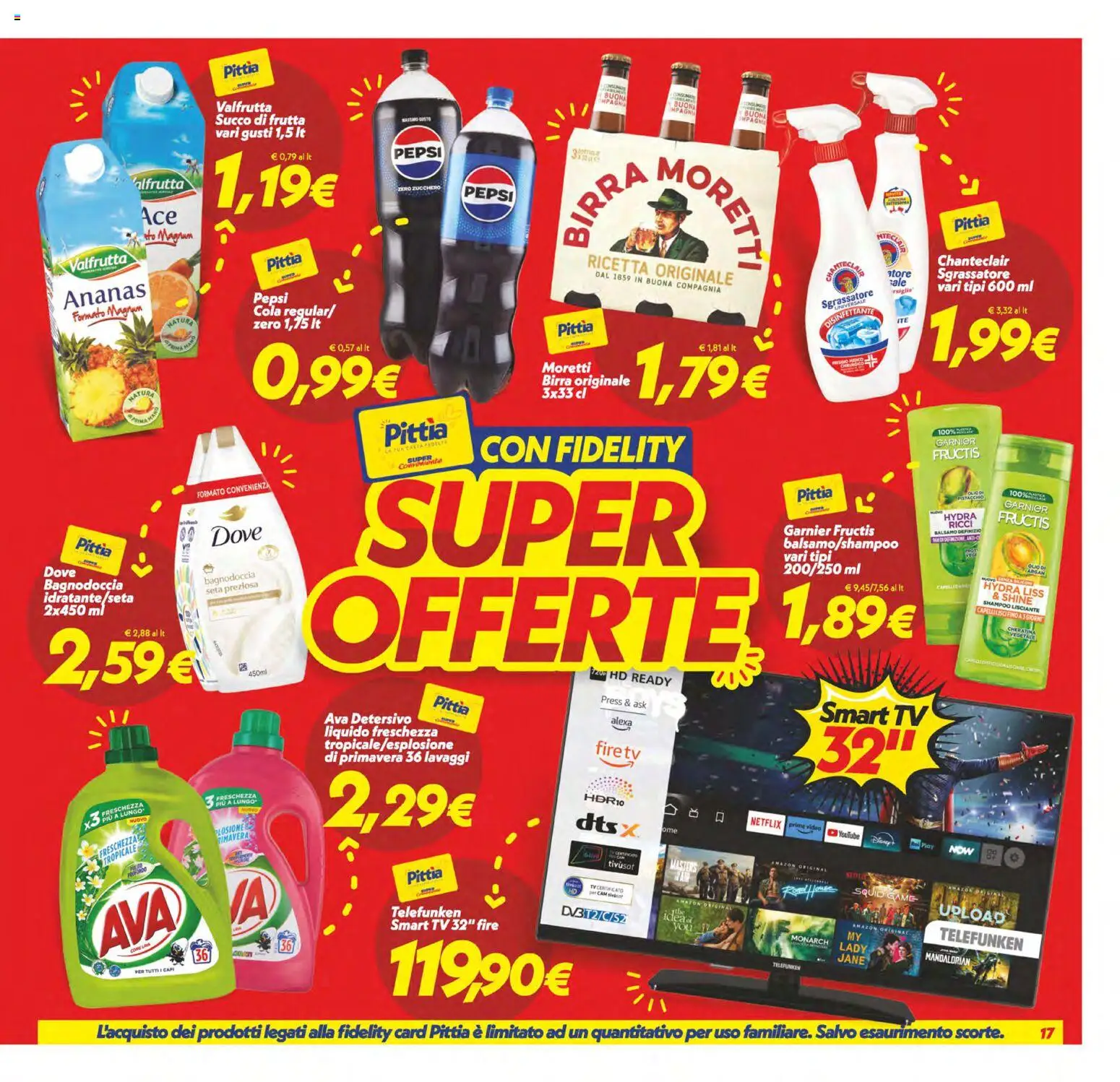 Volantino SuperConveniente del 27.12.2025 | Pagina: 17 | Prodotti: Succo, Sale, Zucchero, TV