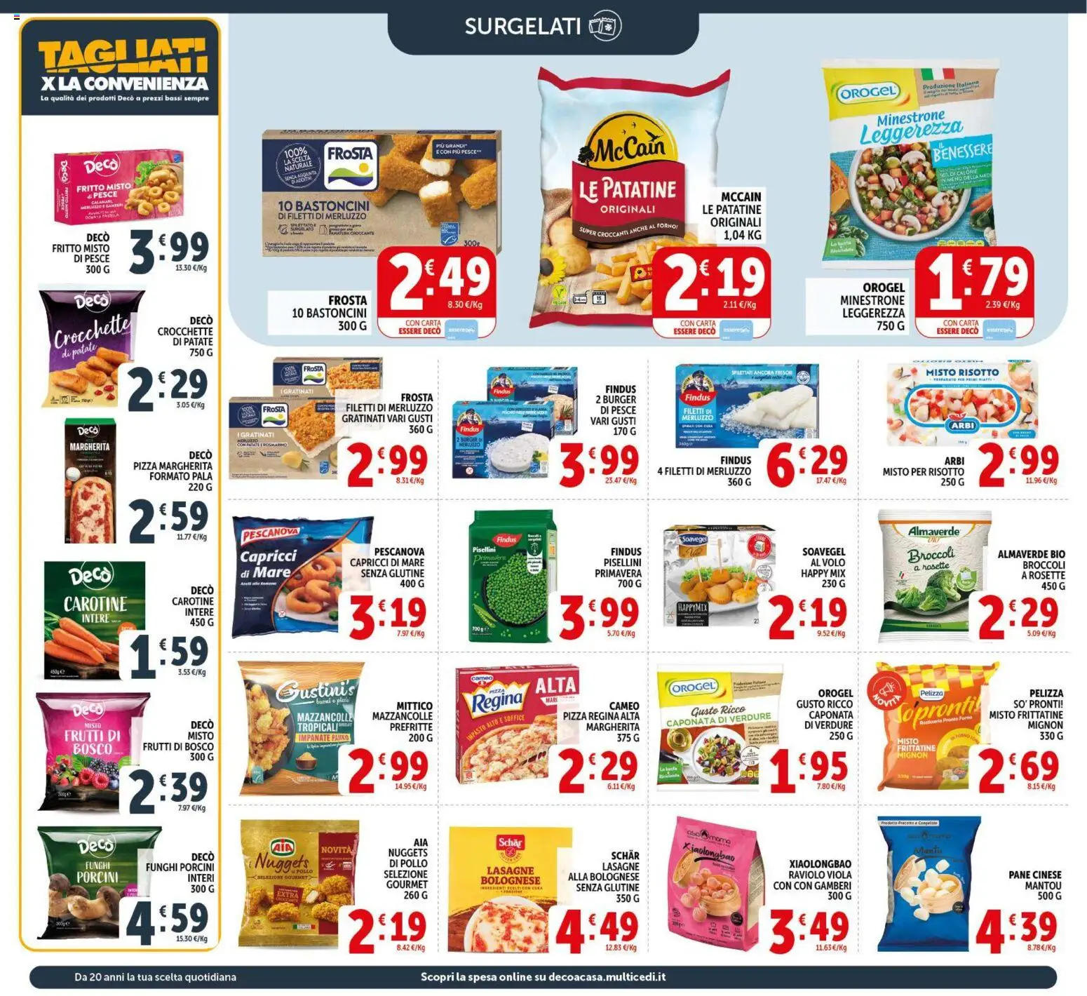 Volantino Decò del 17.03.2026 | Pagina: 10 | Prodotti: Pollo, Merluzzo, Funghi, Crocchette