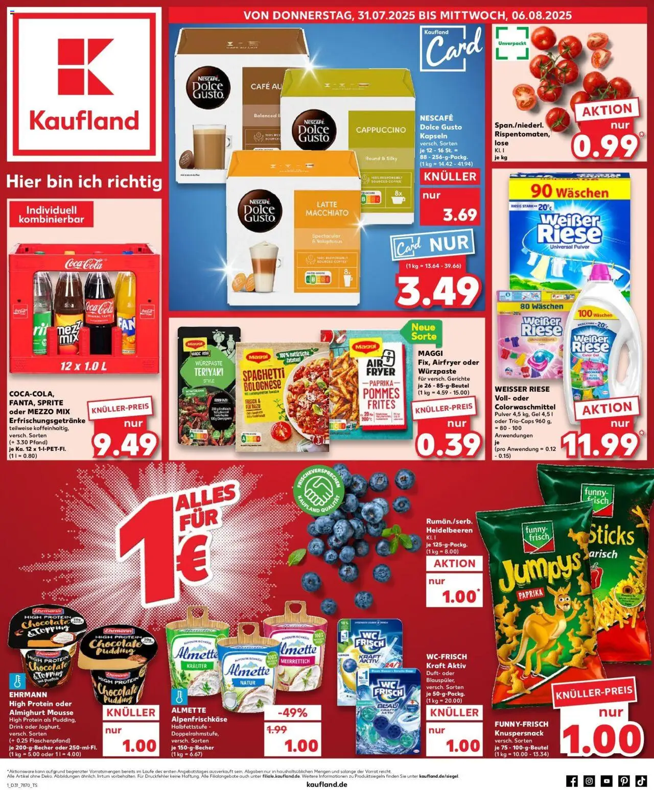 Kaufland prospekt Bad Saulgau	 - gültig ab dem 03.08.2025 | Seite: 12 | Produkte: Almette, High protein pudding, Duft, Pudding