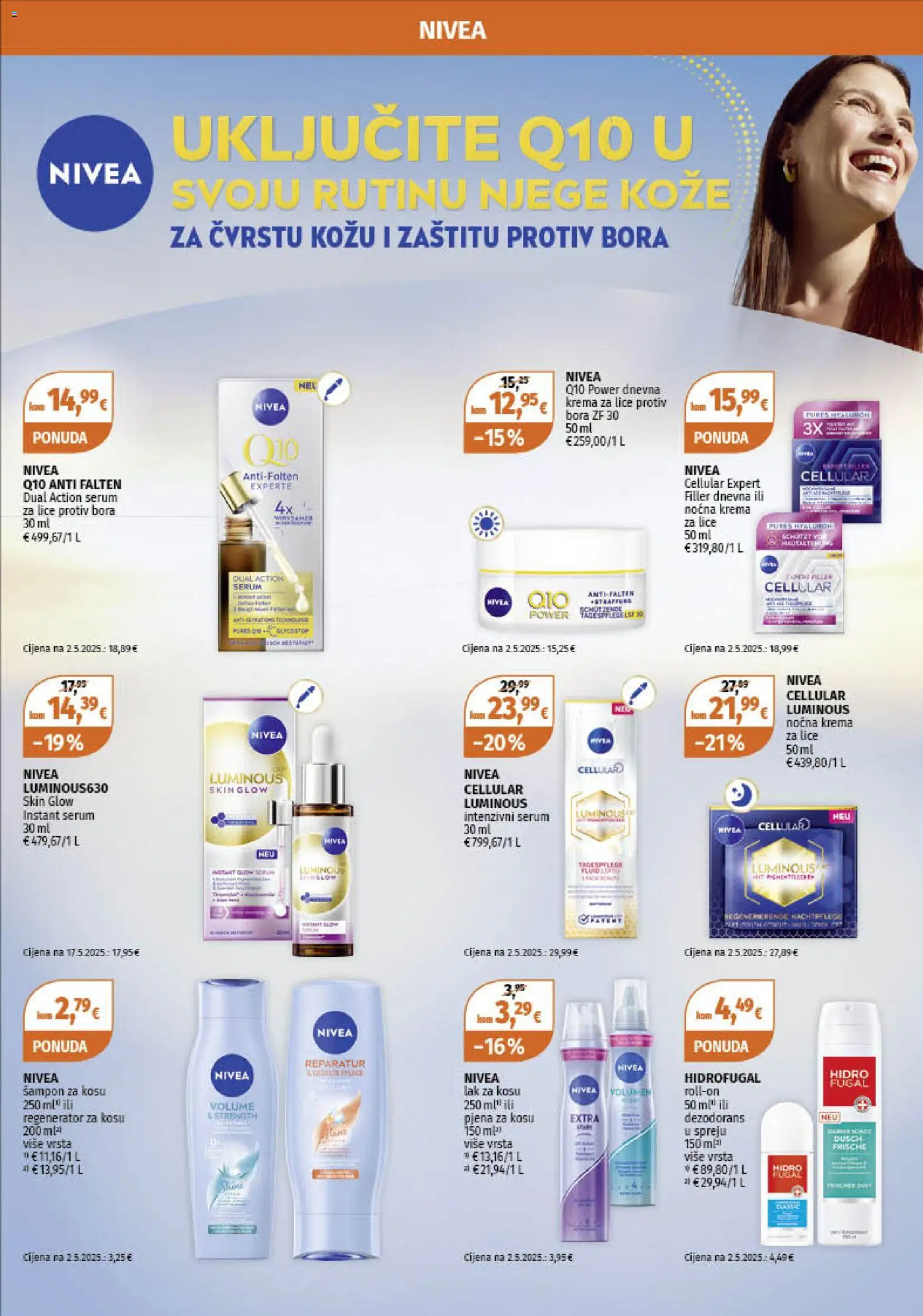 Müller katalog | vrijedi od 27.10.2025 | Stranica: 20 | Proizvodi: Noćna krema, Šampon, Lak za kosu, Nivea