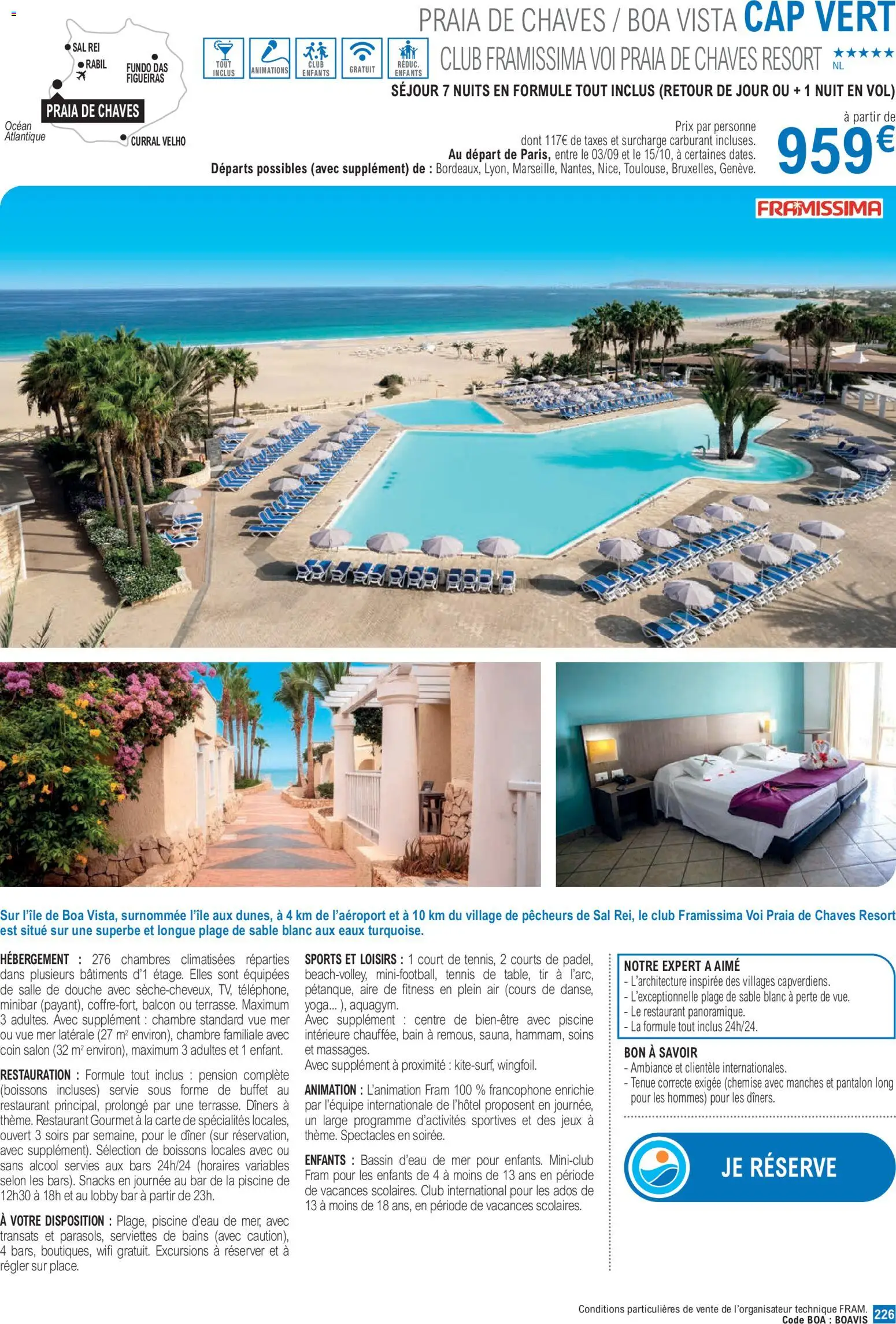 {H1} | Page: 226 | Produits: Buffet, Douche, Chemise, Pantalon