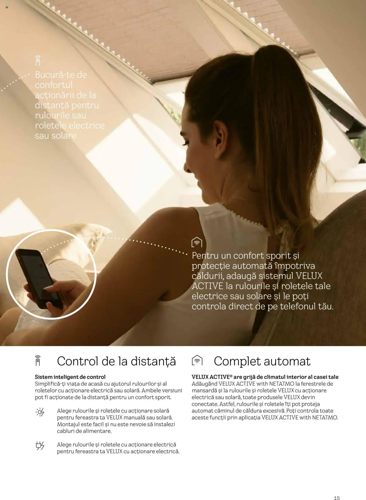Velux catalog - Rulouri şi rolete – valabil de la 25.02.2025 | Pagină: 15 | Produse: Fereastră
