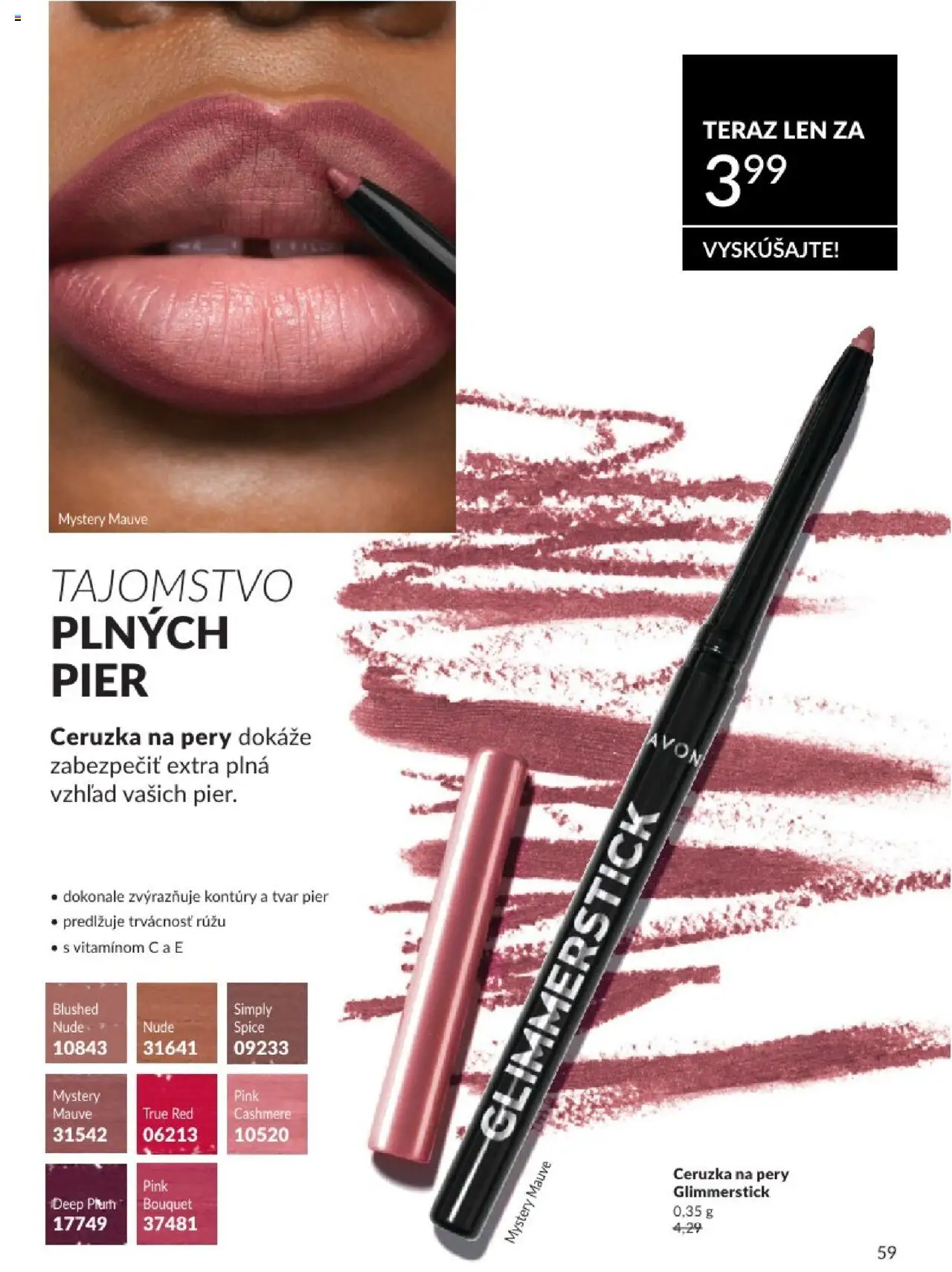 Katalóg Avon 2025 │ platný od 01.08.2025 | Strana: 59 | Produkty: Ceruzka