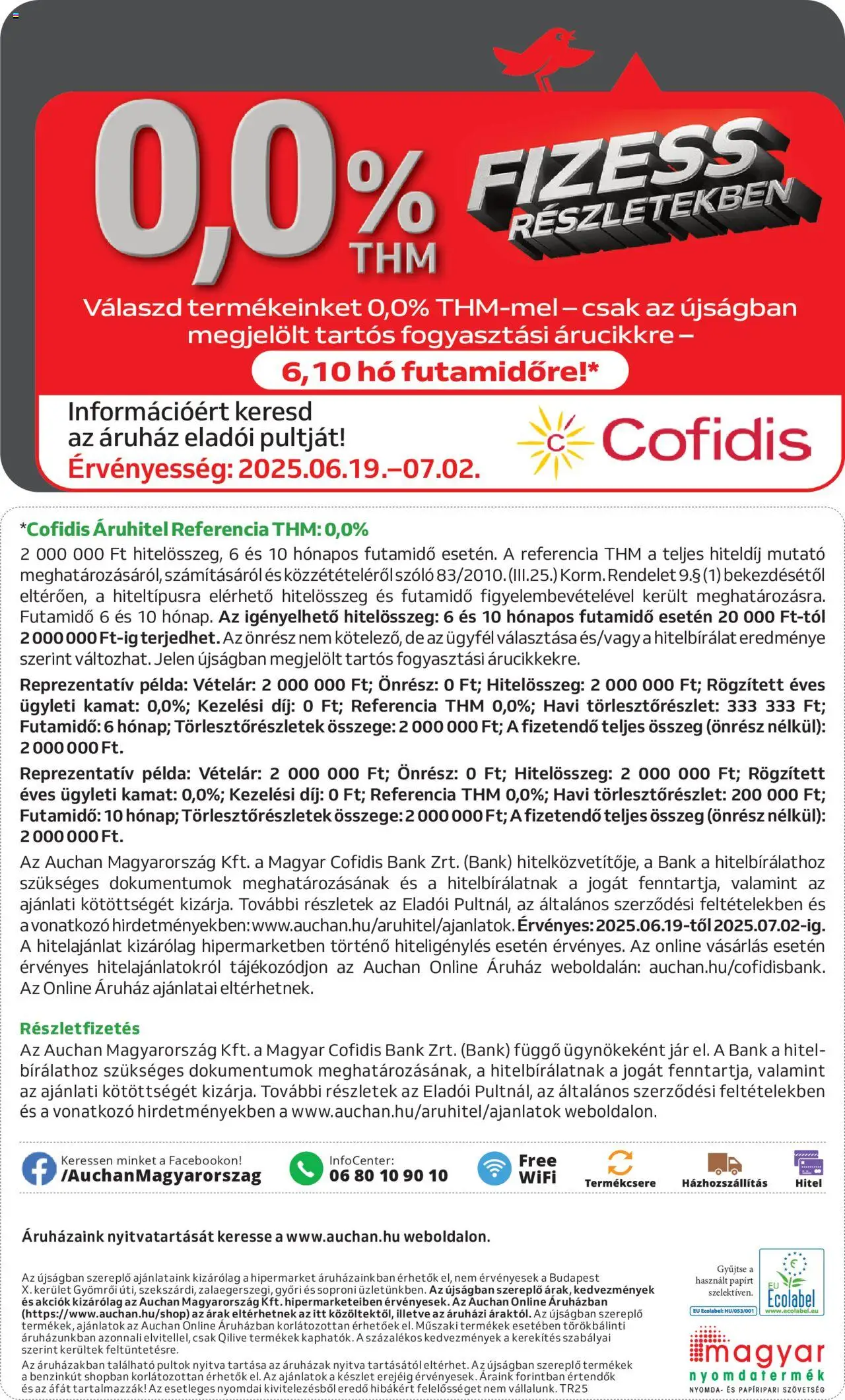 Auchan akciós ujság - amely érvényes a következő dátumtól: 19.06.2025 | Oldal: 20 | Termékek: Szőlő