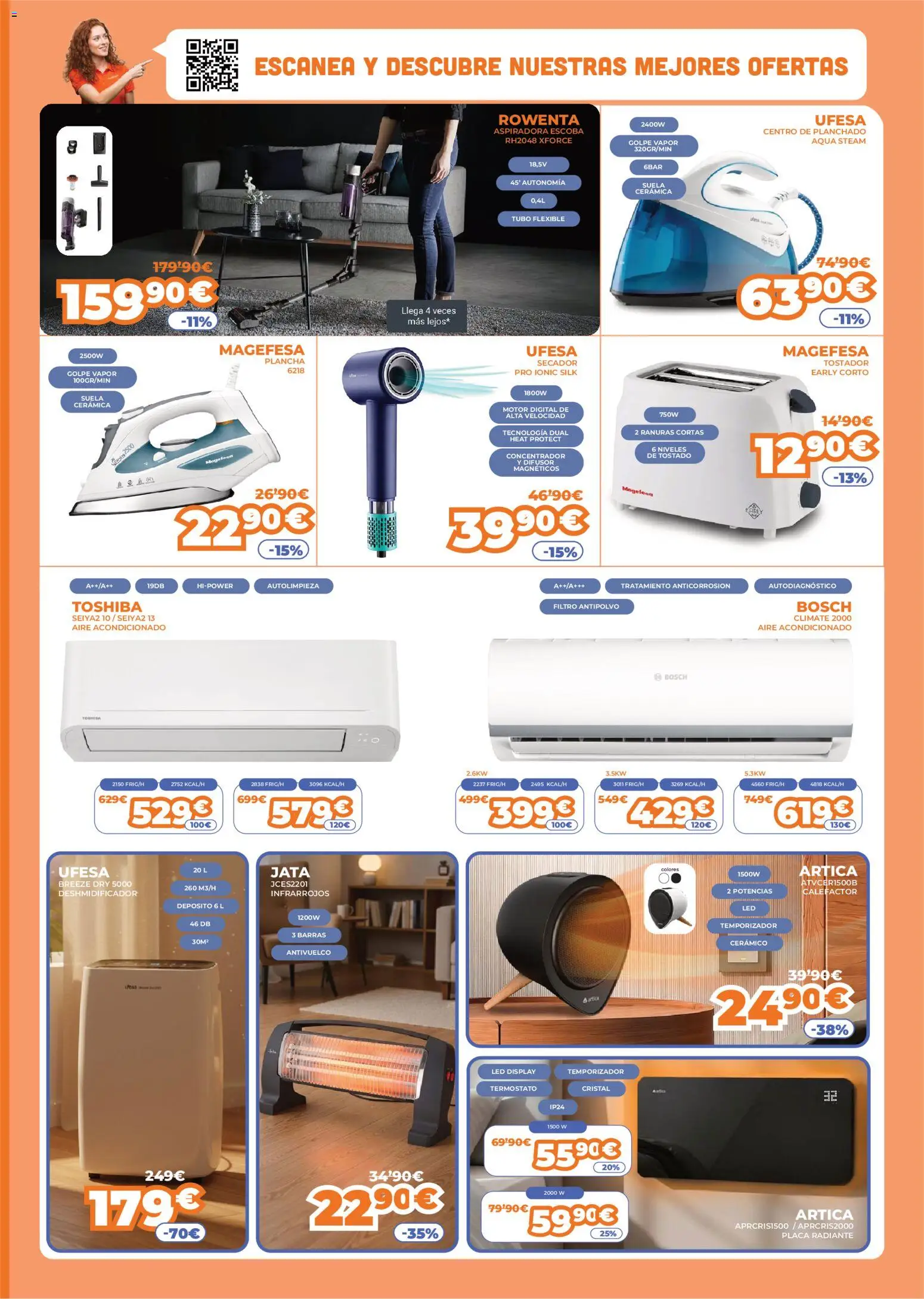 Pascual Martí - folleto │ válido desde el 07.01.2026 | Página: 5 | Productos: Aire acondicionado, Aspiradora, Plancha, Tostador