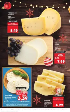 Ofertele Kaufland valabile de la 03.12.2025 | Pagină: 8 | Produse: Vitrină, Brânză, Piper, Gouda