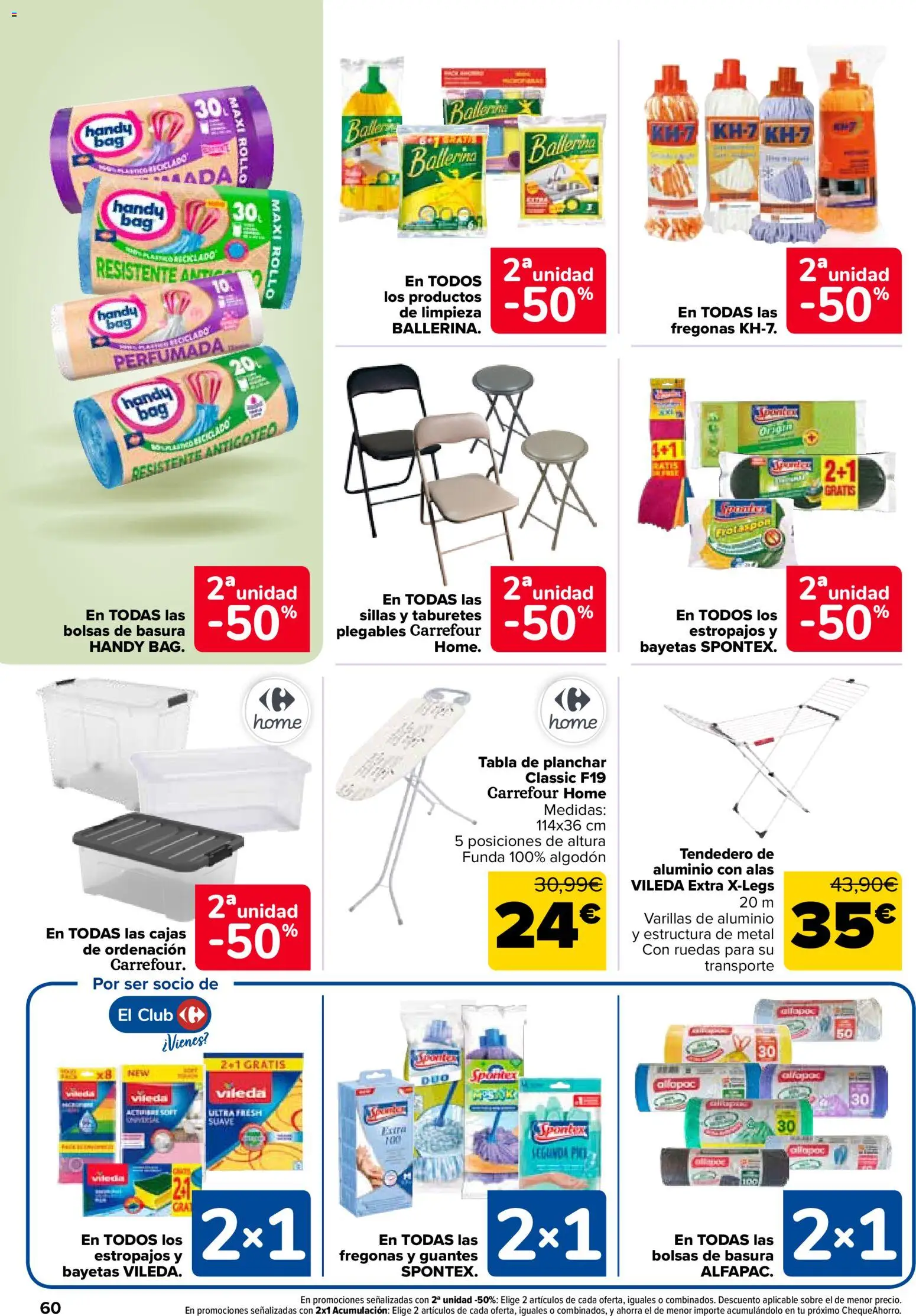 Carrefour folleto │ válido desde el 14.11.2025 | Página: 62 | Productos: Guantes, Tendedero, Tabla de planchar, Funda