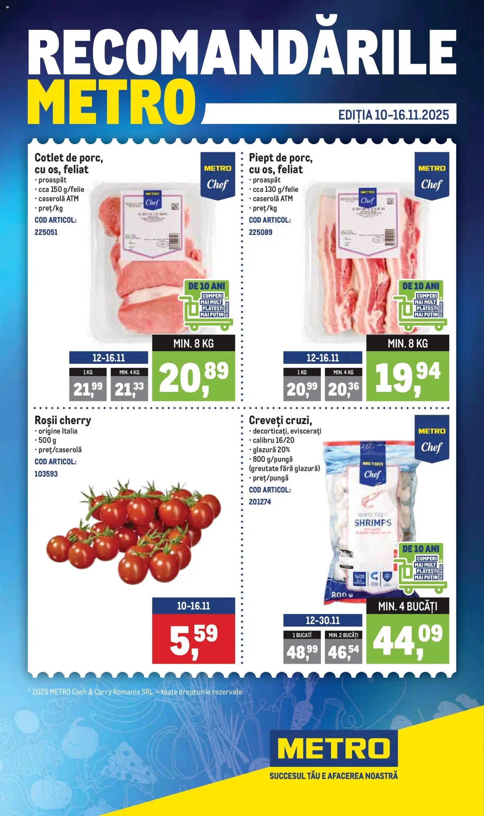 Noul catalog Metro – valabil de la 10.11.2025 | Pagină: 1 | Produse: Lait de coco, Roșii