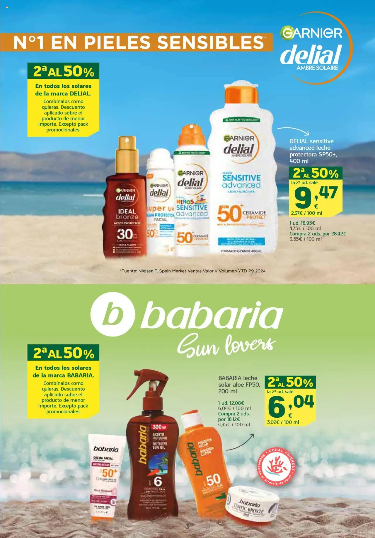 HiperDino folleto │ válido desde el 10.06.2025 | Página: 3 | Productos: Leche, Aceite, Crema facial, Crema