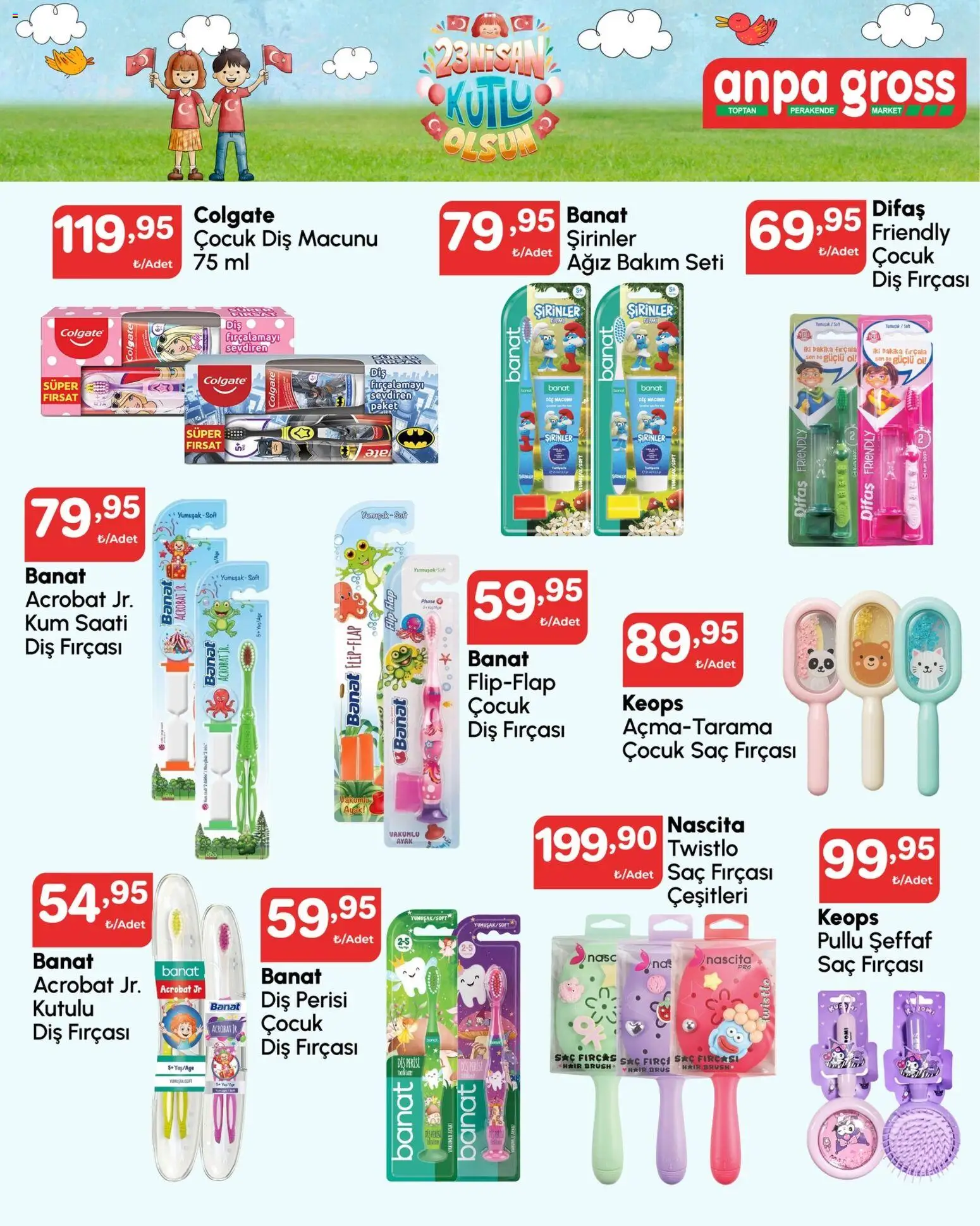 Anpa Gross Katalog - 22.04.2026 tarihinden itibaren geçerlidir | Sayfa: 9 | Ürünler: Diş macunu, Diş fırçası