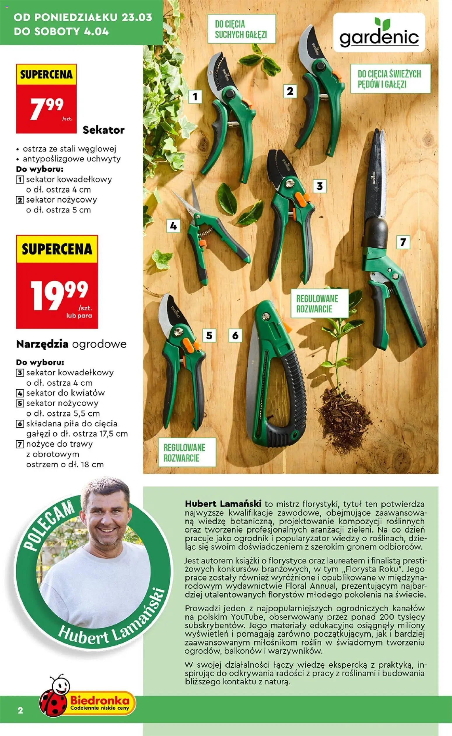 Biedronka gazetka - Ogród od 23.03.2026 | Strona: 2