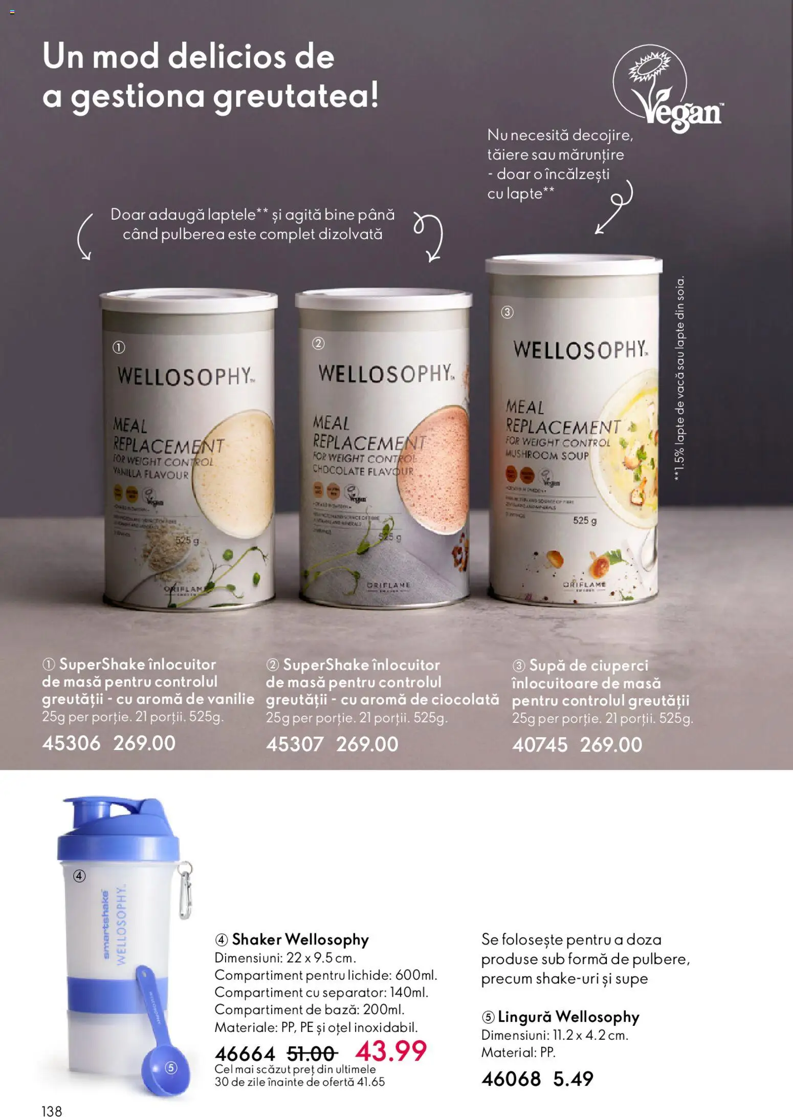 Noul catalog Oriflame – valabil de la 11.02.2026 | Pagină: 138 | Produse: Masă, Ciuperci, Lapte, Ciocolată